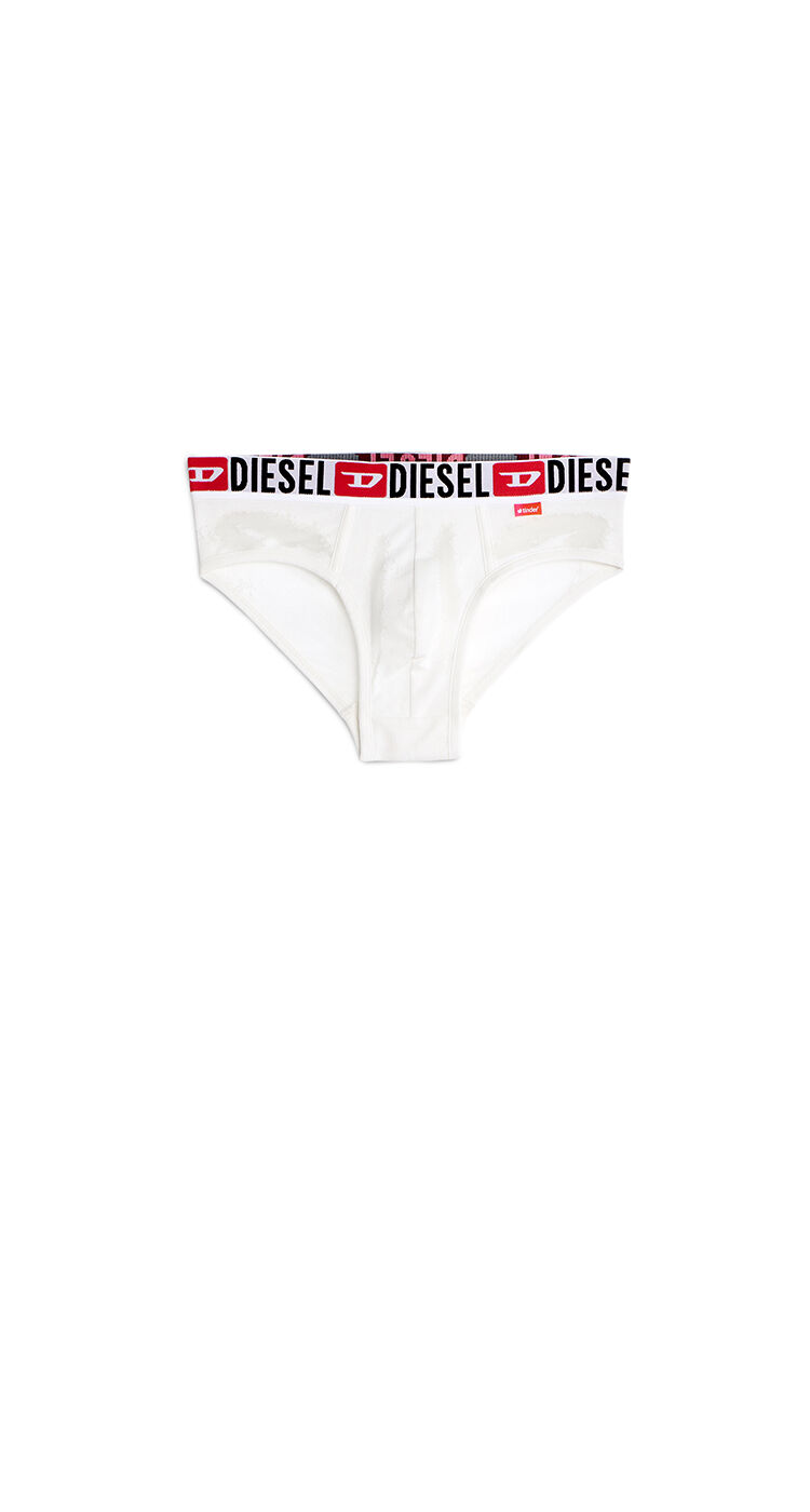 Briefs with sheer devor&eacute; effect