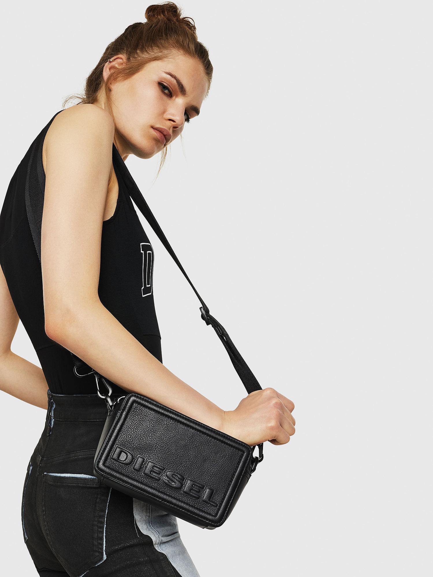 diesel leather bag