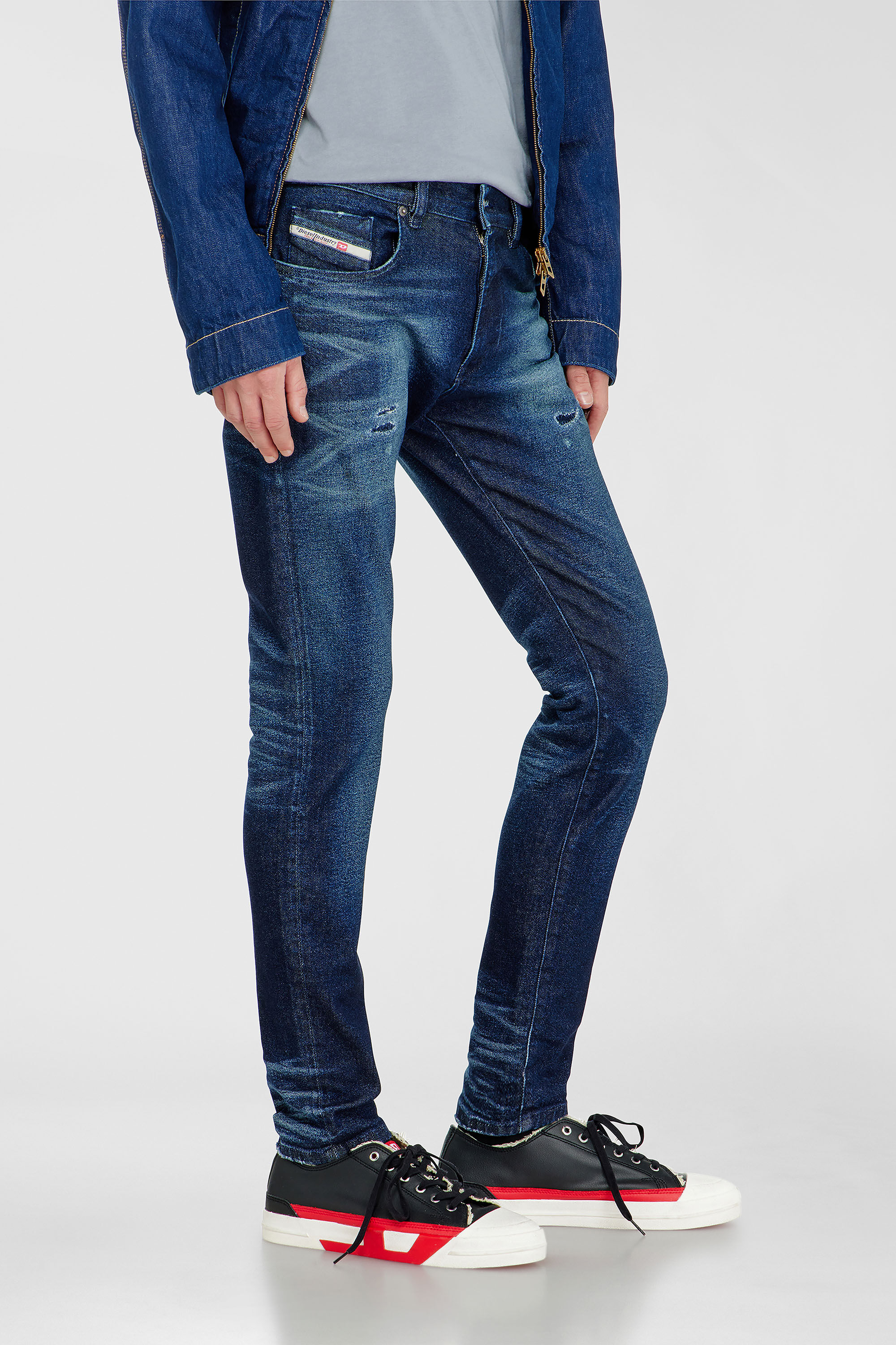 Diesel - Man's Slim Jeans 2019 D-Strukt 0KBBU, Dark Blue - 7