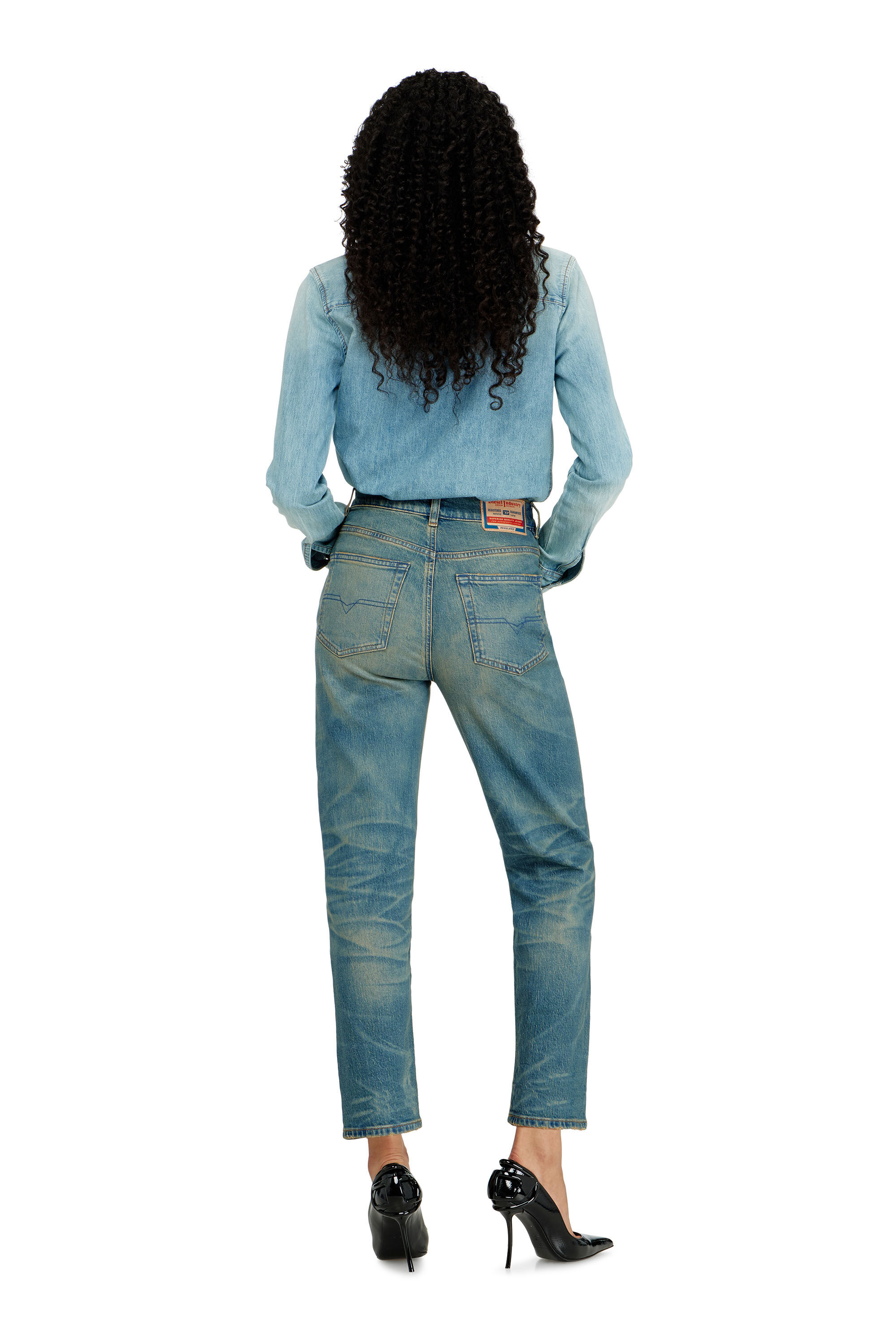 Diesel - Woman's Regular Jeans 1981 D-Went 0KBBP, Medium blue - 3