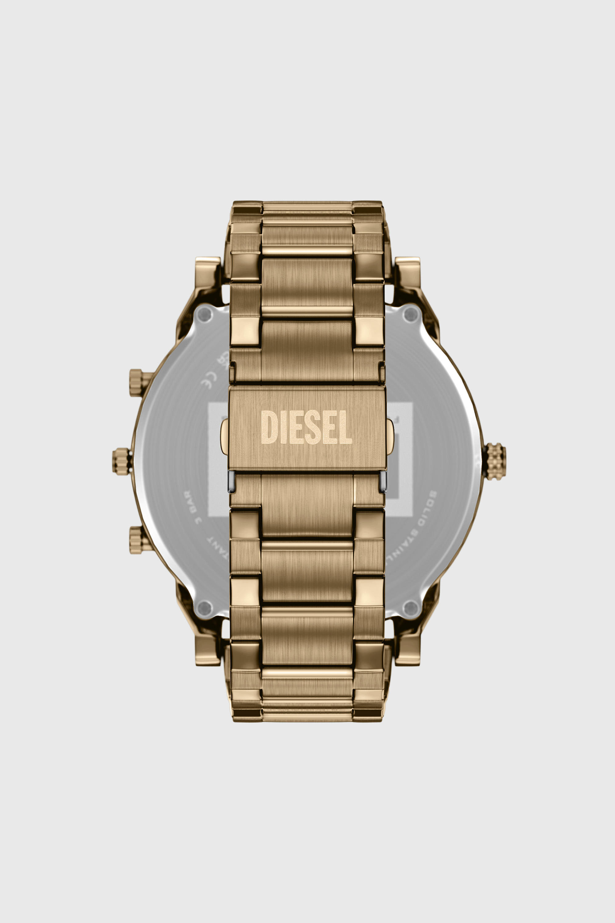 Men's Mr. Daddy Slim date antique gold-tone stainless steel watch