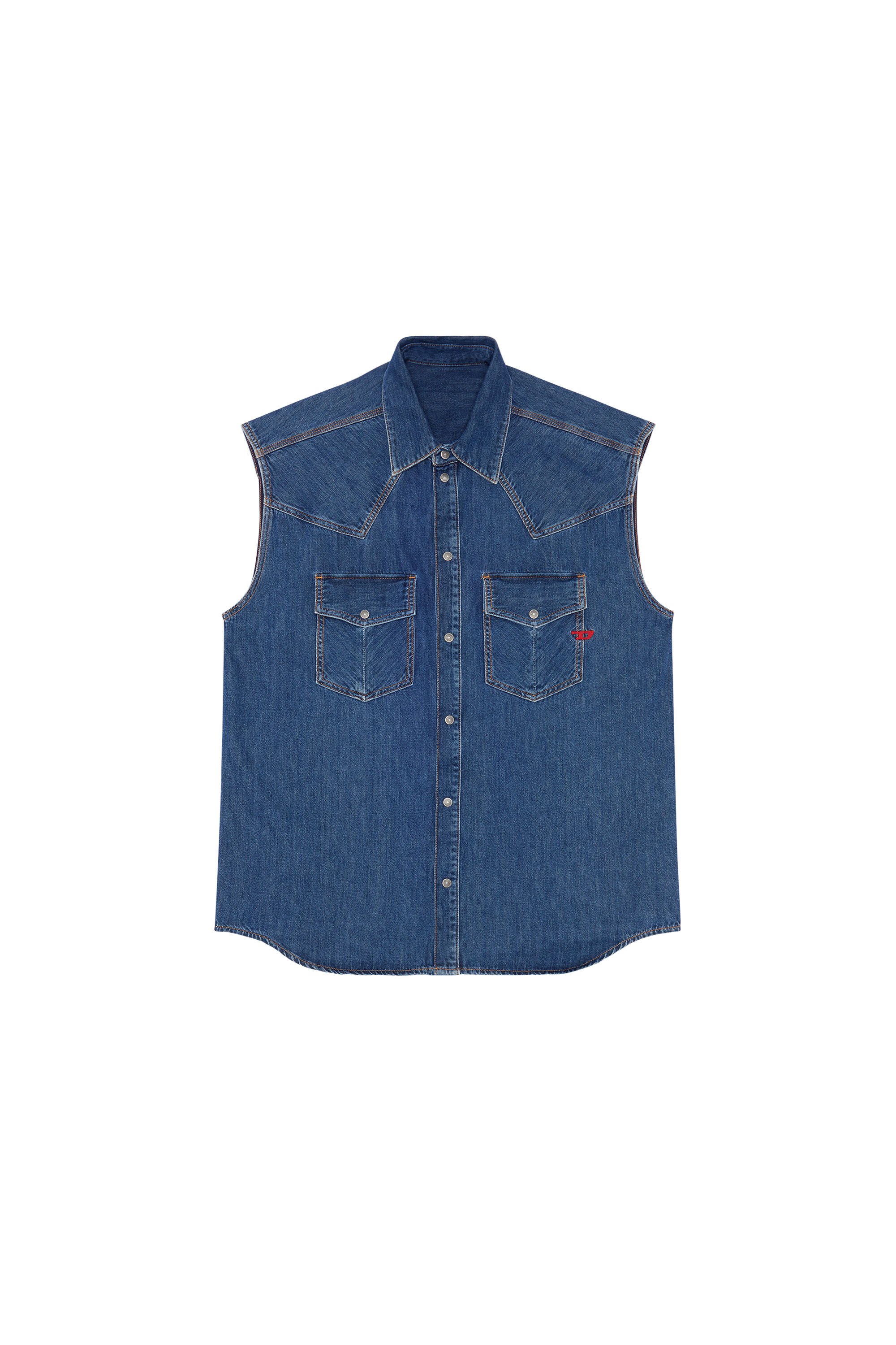 Sleeveless Western shirt | Diesel