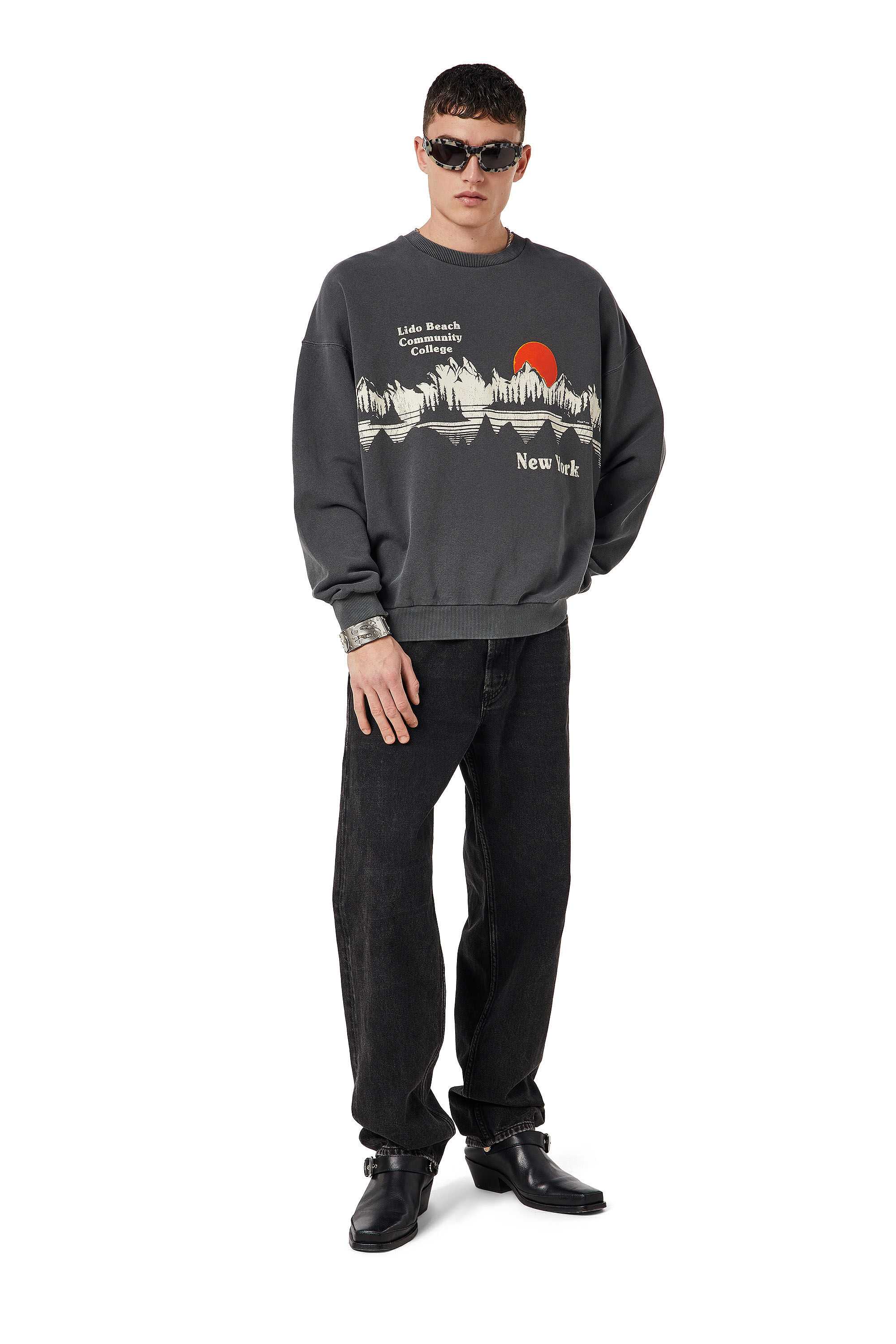 Diesel - Straight Jeans 2010 D-Macs 09B88, Black/Dark grey - Image 1