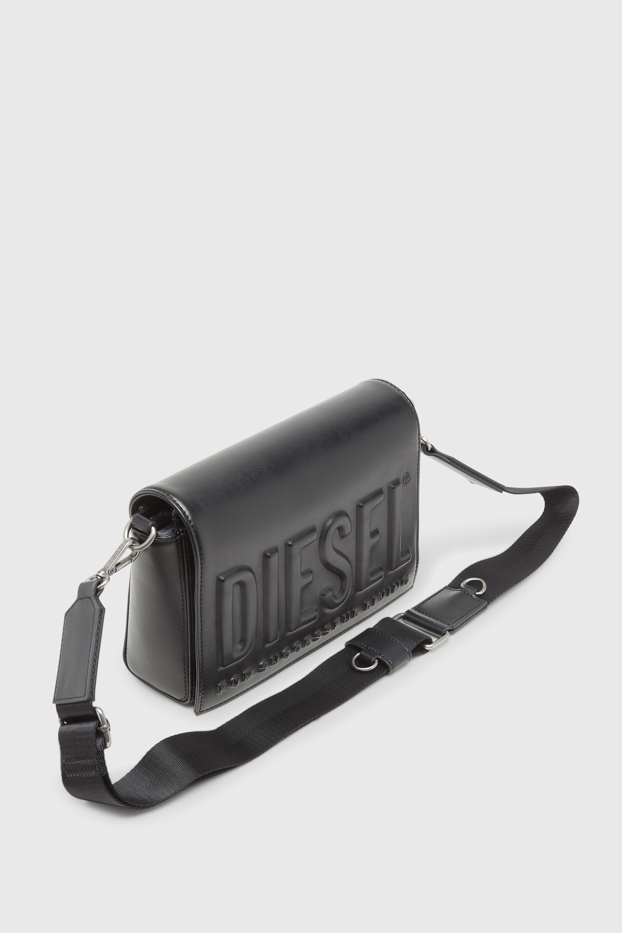 Diesel - DSL 3D CAMERA BAG X, Unisex's Dsl 3D - Camera bag with embossed logo in Black - 6