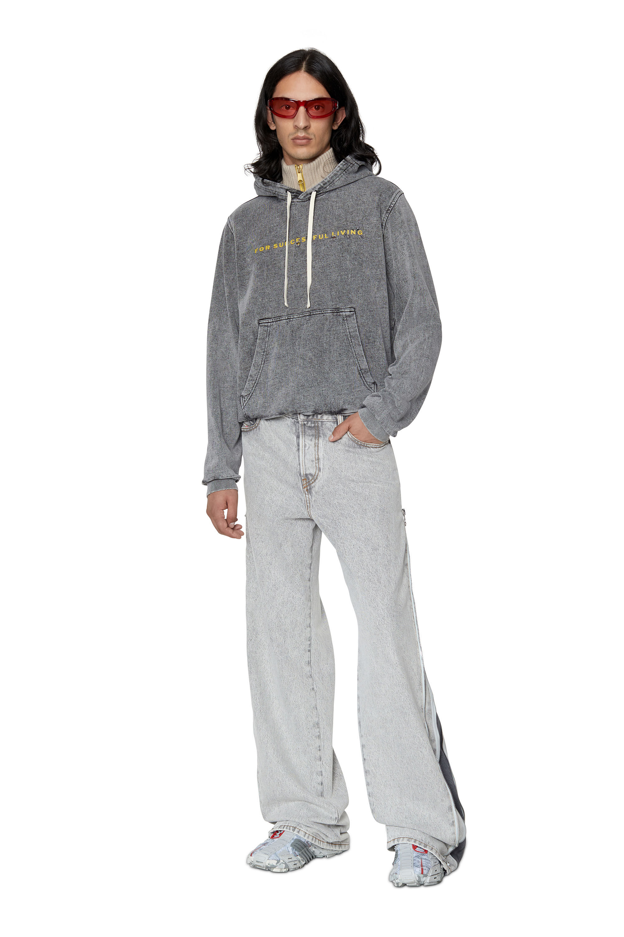 Diesel - 1955 D-Rekiv 007F8 Straight Jeans, Light Grey - Image 1