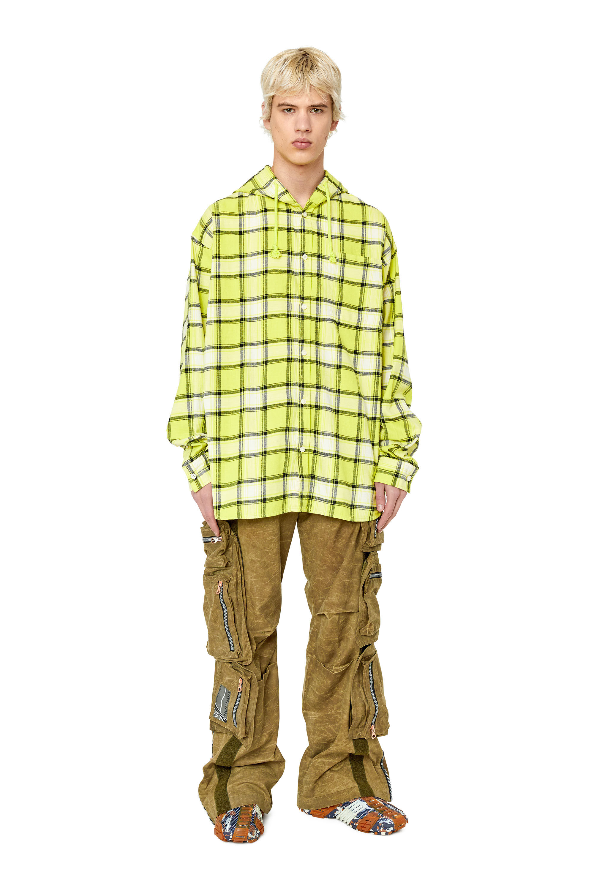 Diesel - S-DEWNY-HOOD, White/Green - Image 1