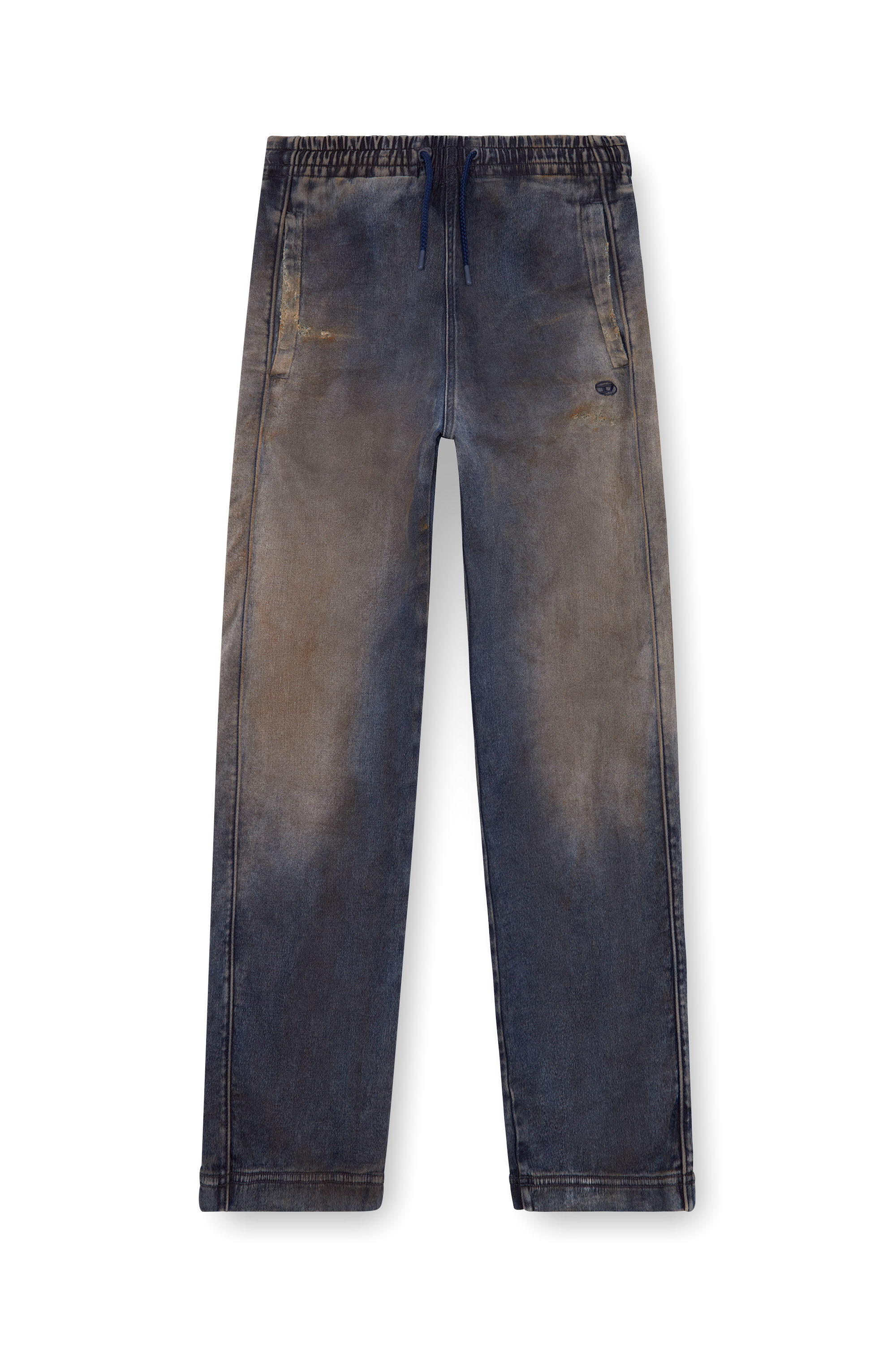 Diesel - Woman Straight D-Martians Track Denim 068LV, Dark Blue - Image 2