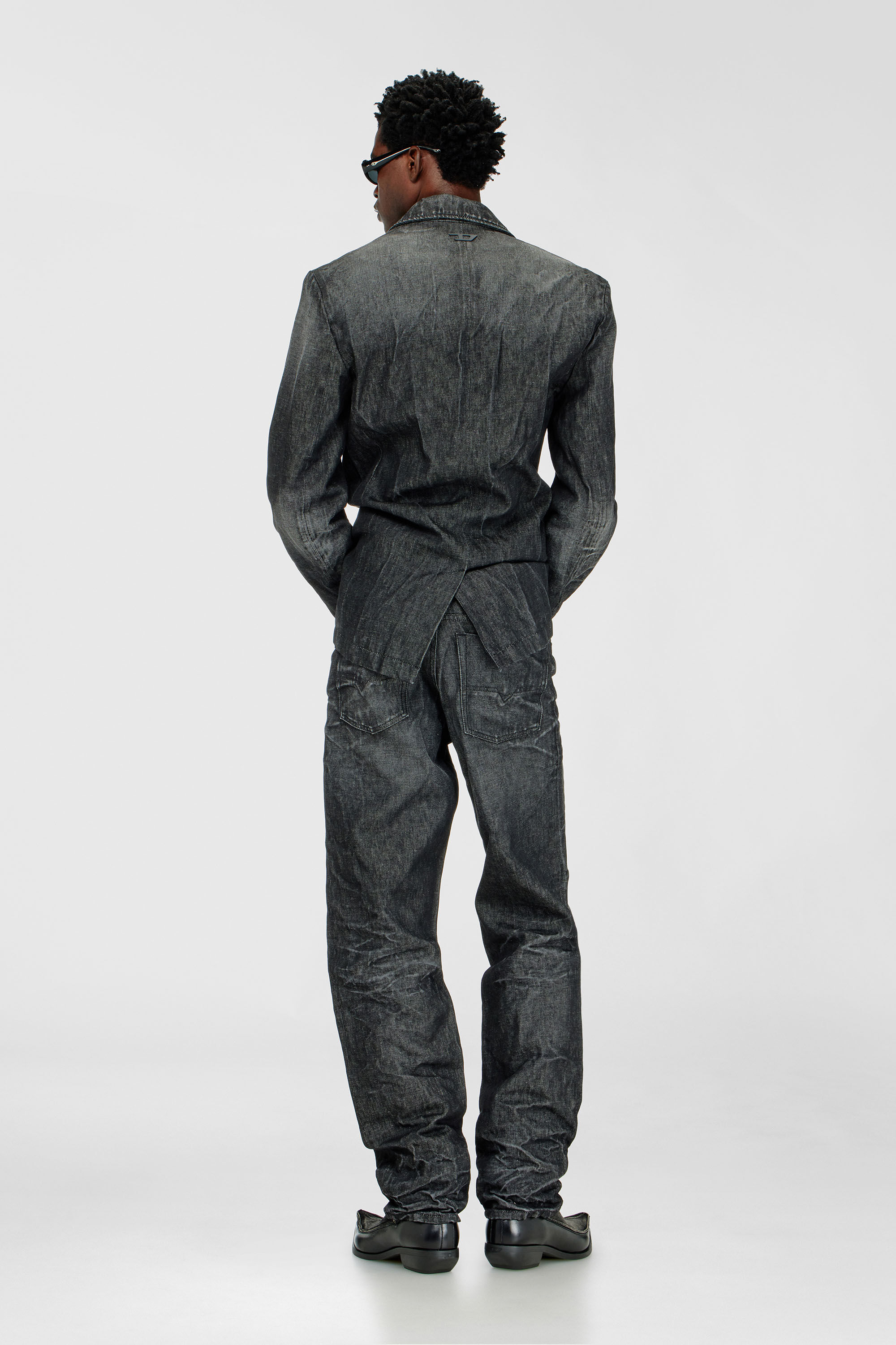 Diesel - Man's Regular Jeans 1991 D-Voeed 09R39, Black/Dark grey - 3