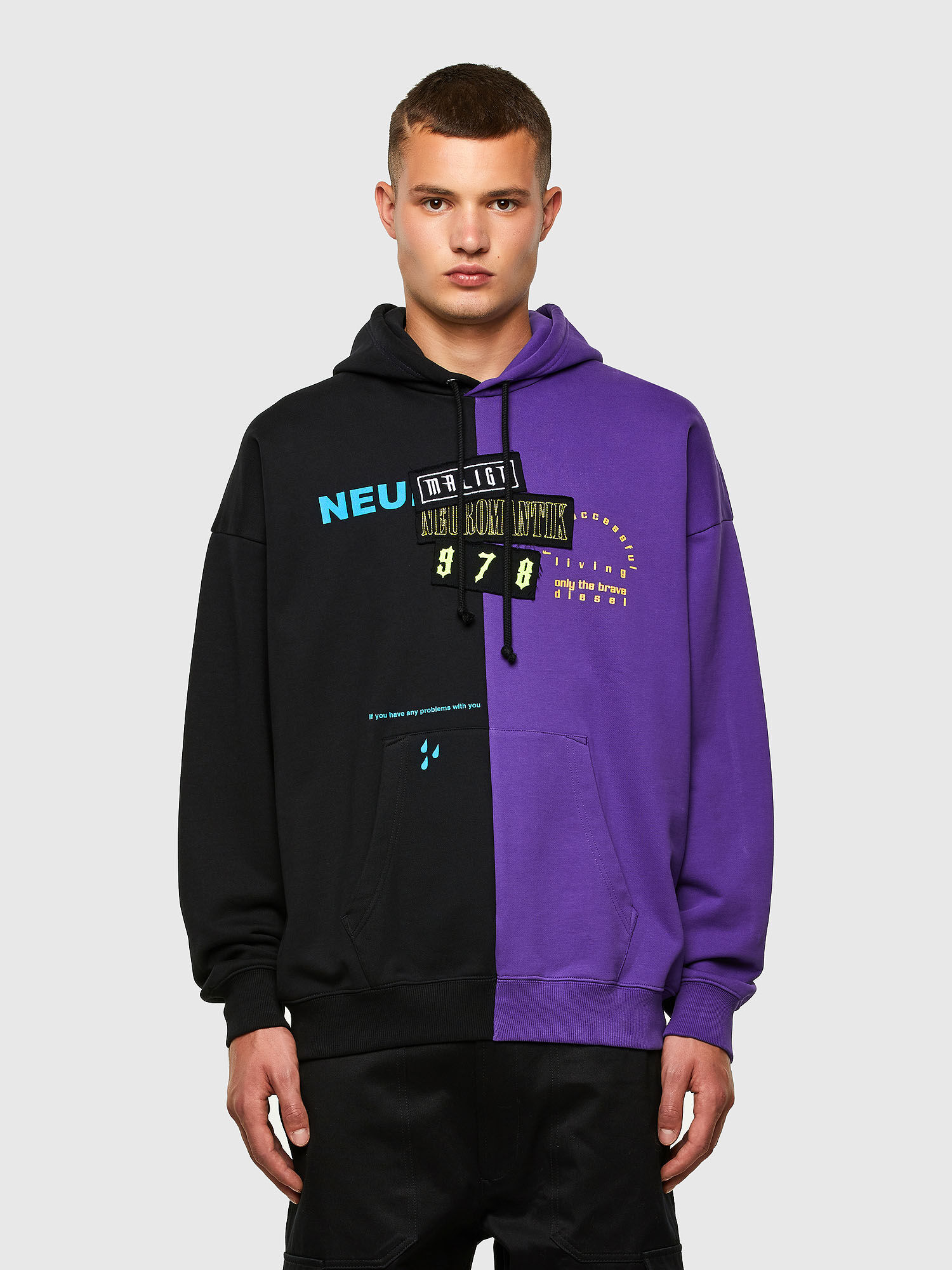diesel purple hoodie