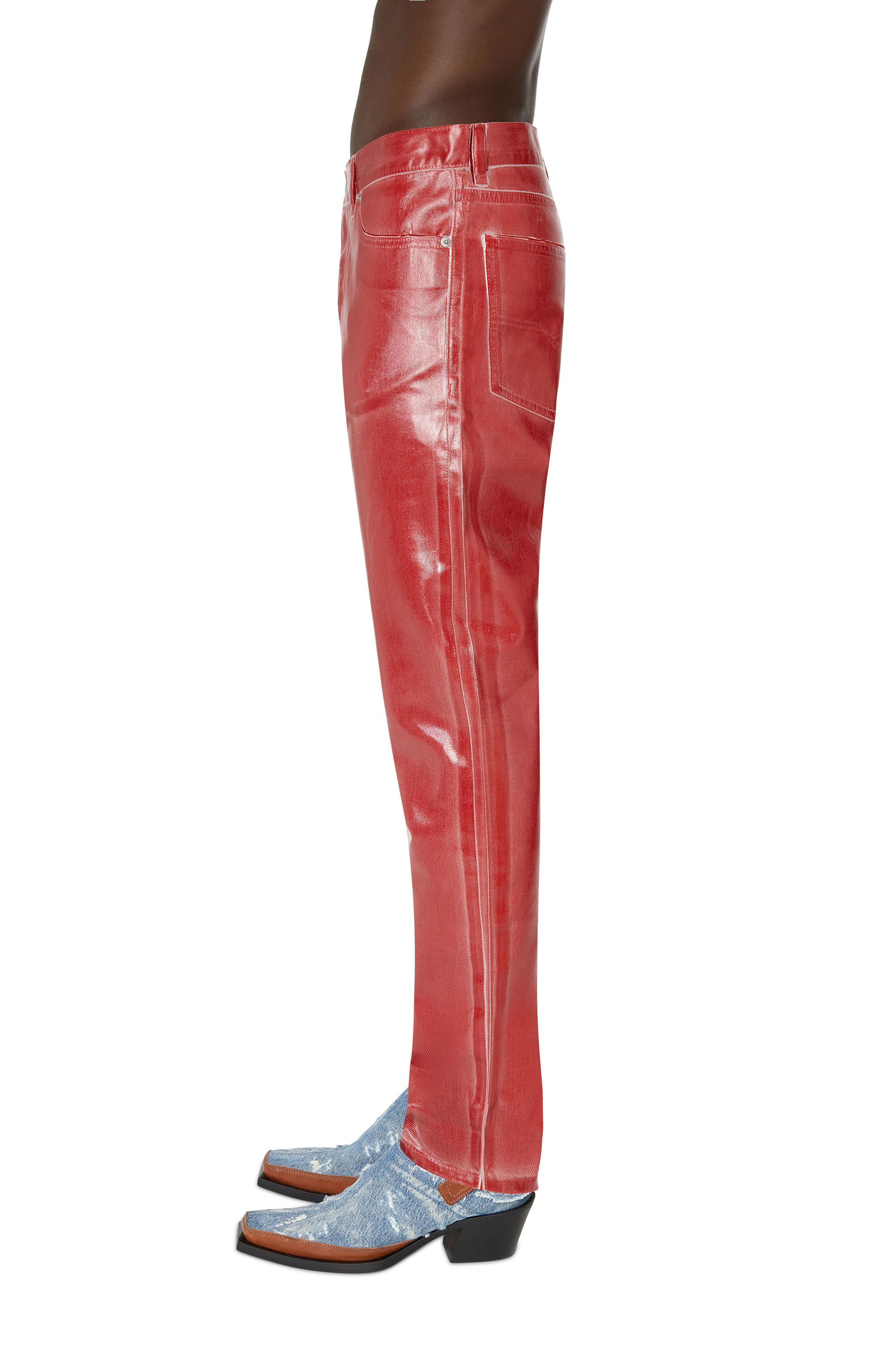 Diesel - 1995 D-Sark 09E50 Straight Jeans, Red - Image 5