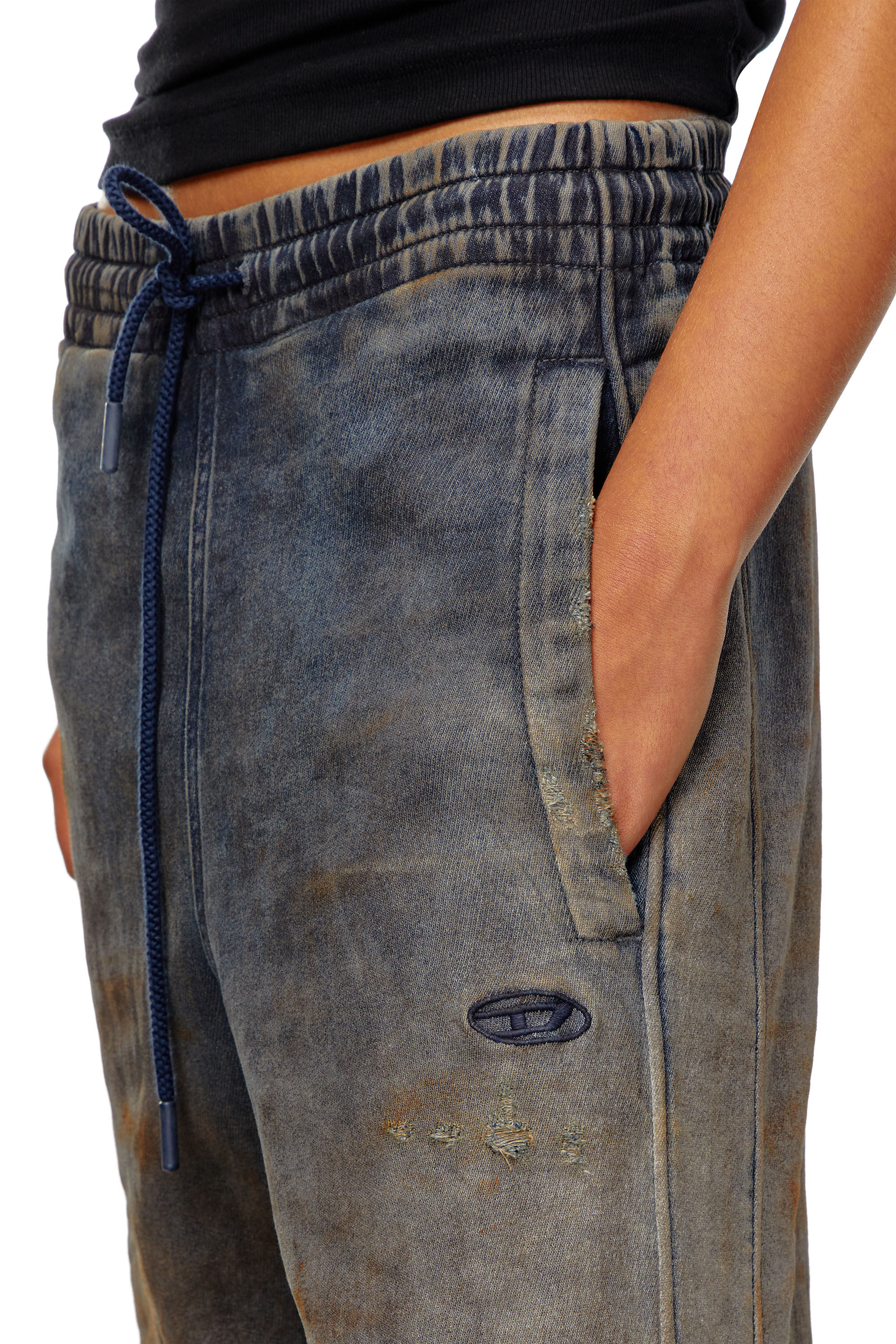 Diesel - Woman Straight D-Martians Track Denim 068LV, Dark Blue - Image 5