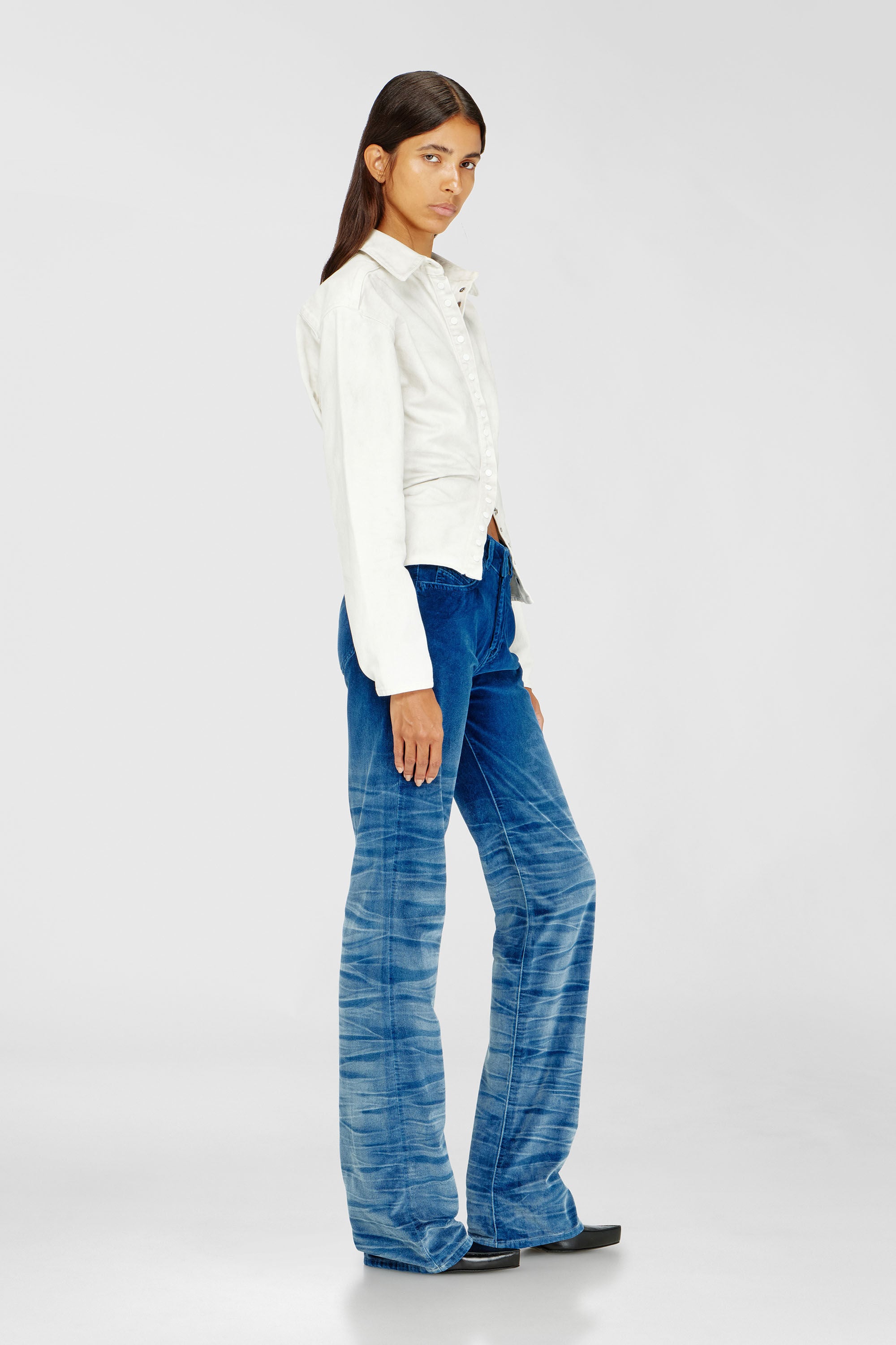 Diesel - Woman's Regular Jeans D-Lie 003PF, Dark Blue - 2