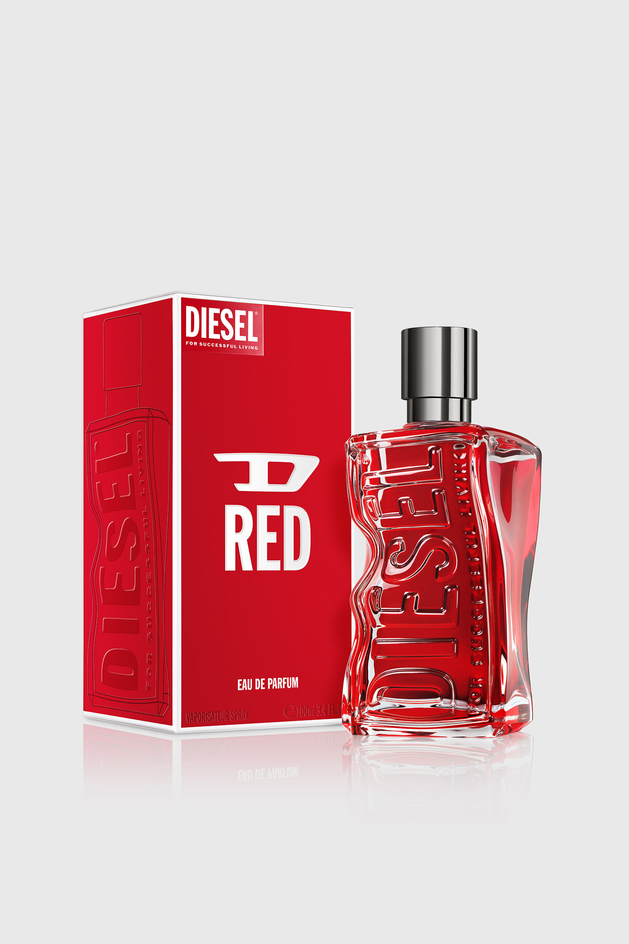 Diesel - D RED 100 ML, Man's D RED 100ml, 3.4 FL.OZ., Eau de Parfum in Red - 2