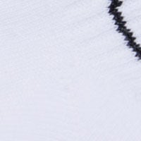 Diesel - ZOLPYB, Unisex's Cotton socks with striped cuffs in White/Black - 3
