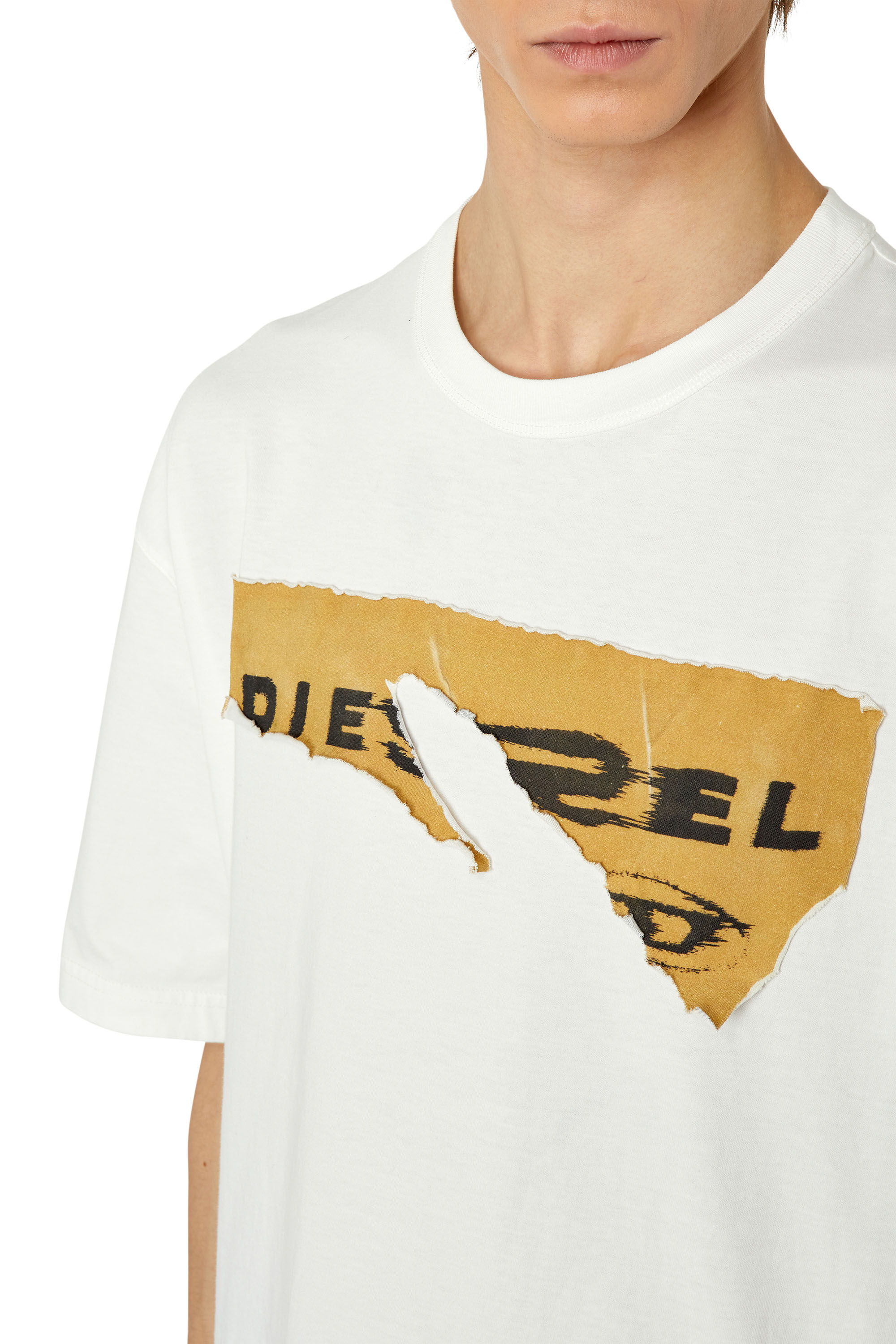 Diesel - T-WASH-POFF, White - Image 4