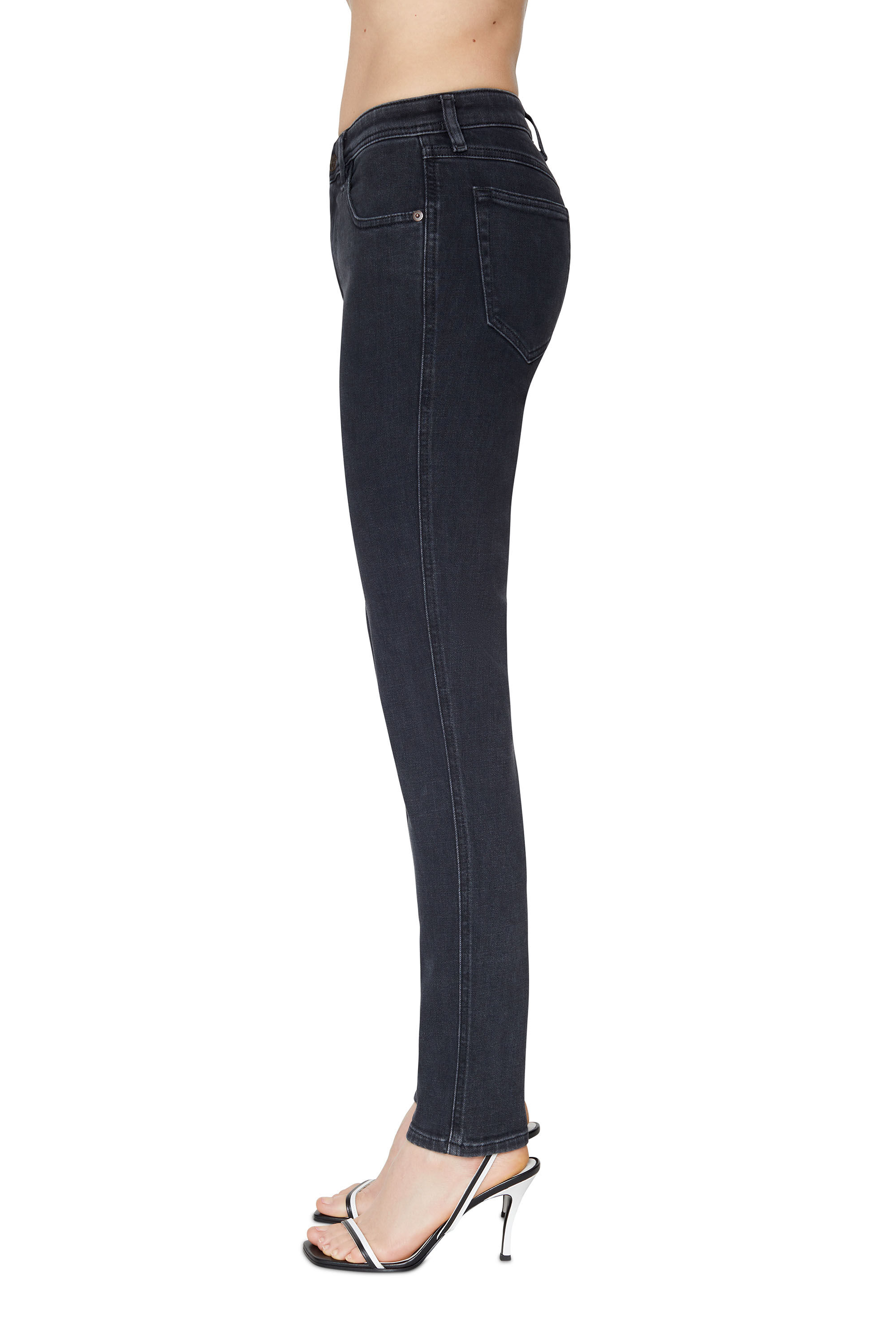Diesel - Skinny Jeans 2015 Babhila Z870G, Black/Dark grey - Image 5