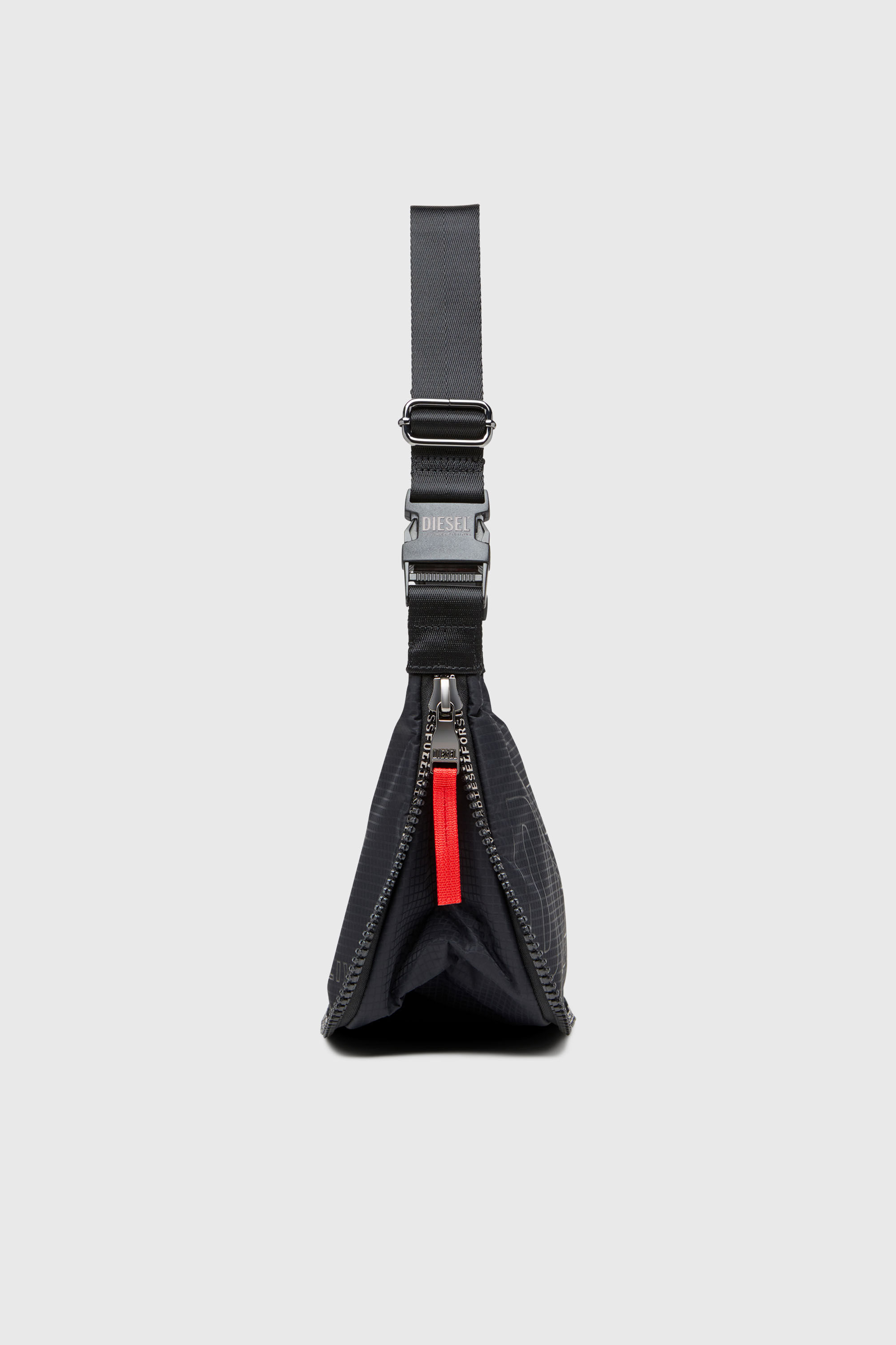 Diesel - ZIP-D CROSSBODY BAG X, Unisex's Zip-D X-Expandable utilitarian shoulder bag in Black - 5