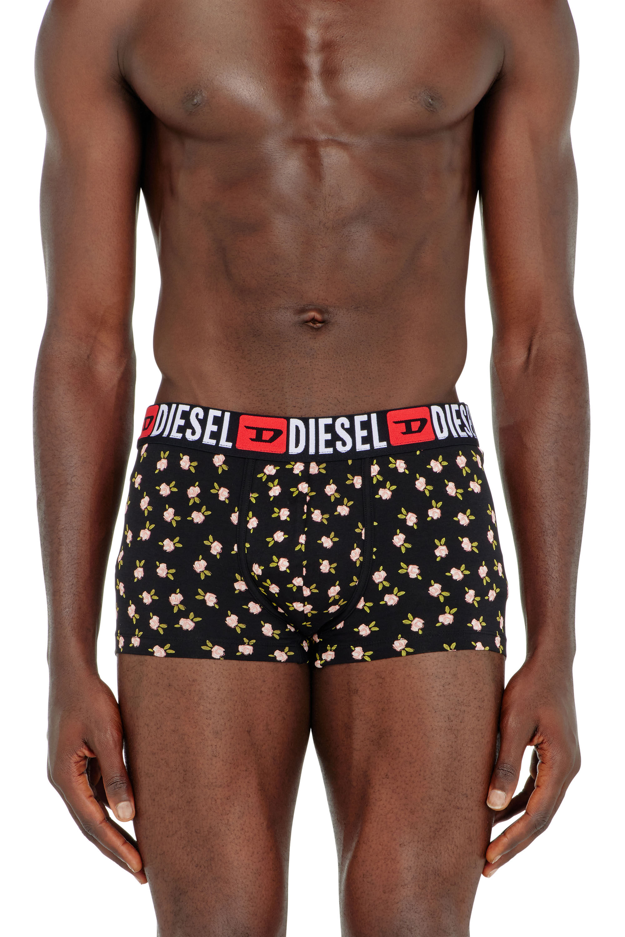 Diesel - UMBX-DAMIENTHREEPACK, Man's Three-pack of stretch cotton trunks with floral print in null - 3