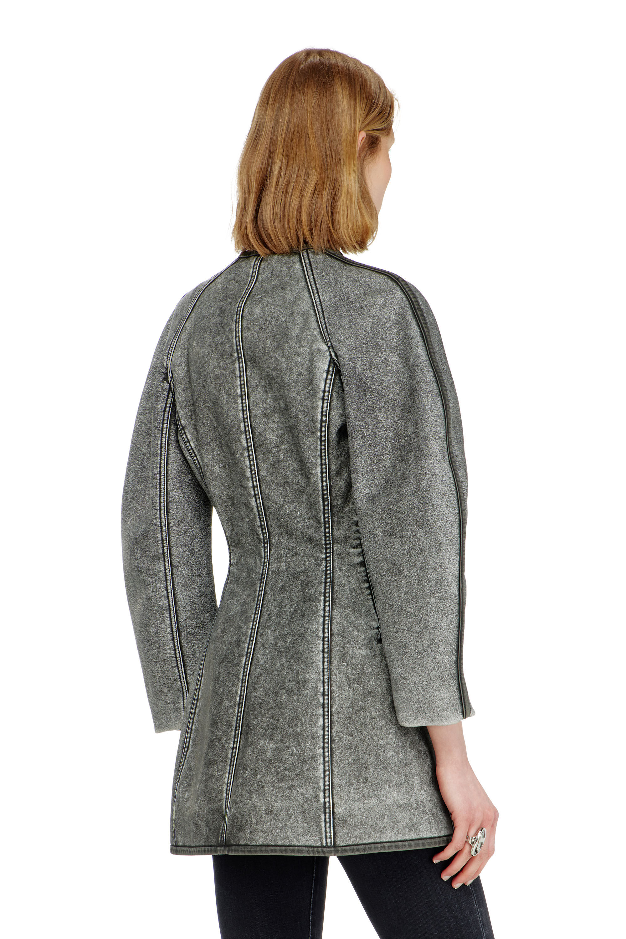 Diesel - G-ALAX, Woman's Cardigan jacket with cocoon sleeves in null - 4