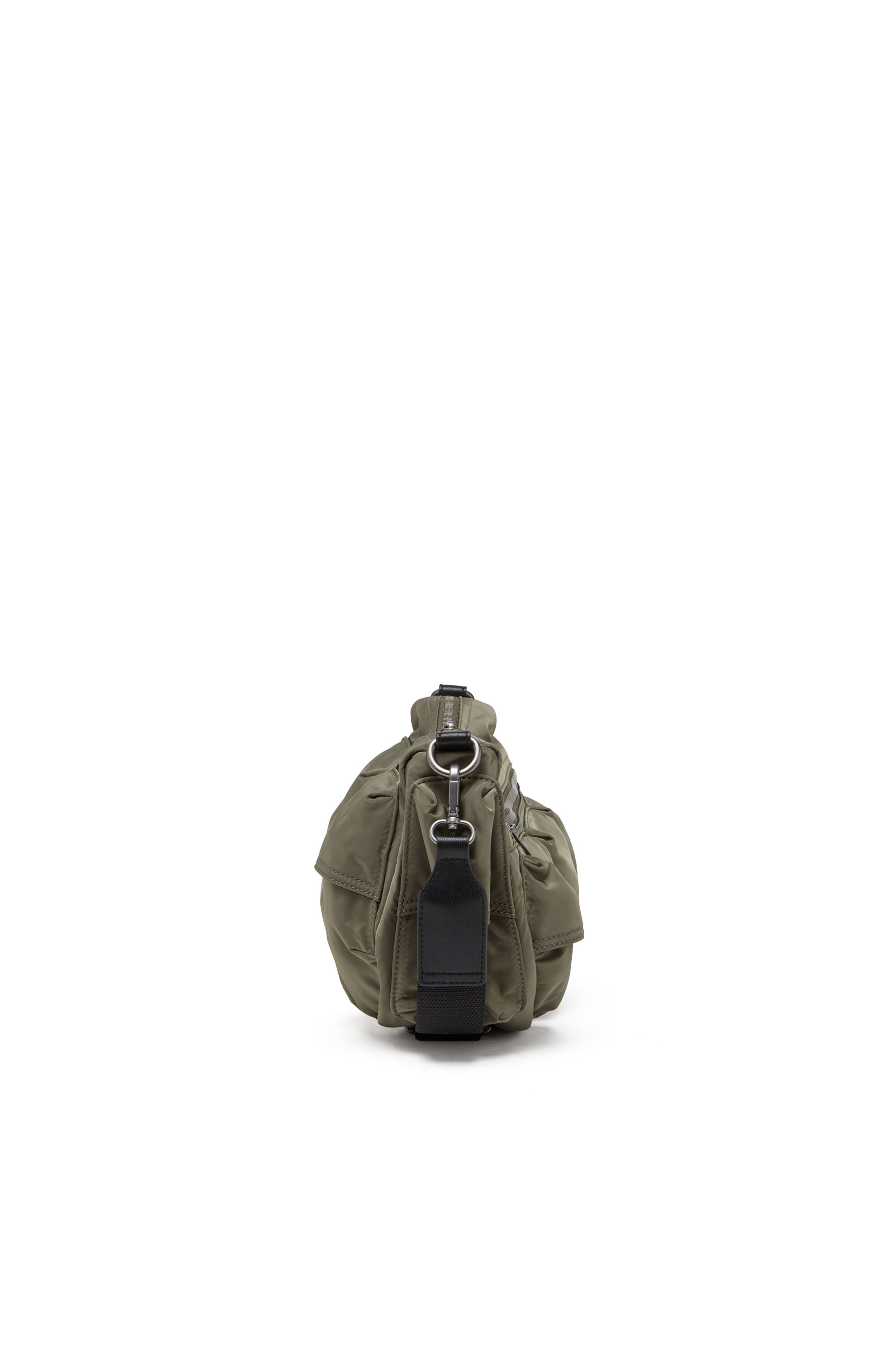 Diesel - MULTI-PKTS SHOULDER BAG X, Unisex's Multipocket bag in utilitarian shell in Green - 4