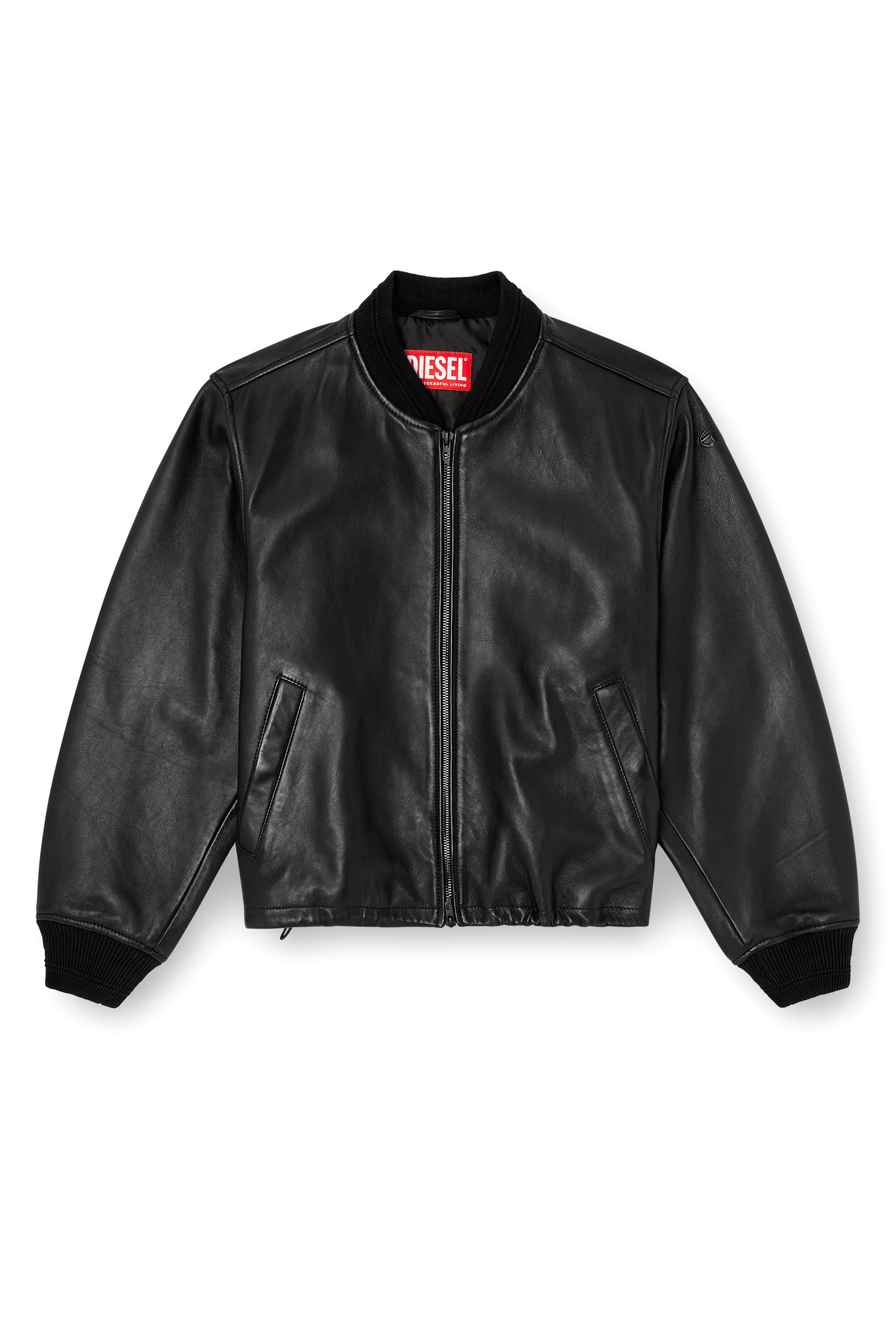 outerwear ☆牛革☆黒☆leather bomber jacket Women's Leather bomber jacket | Black | Diesel