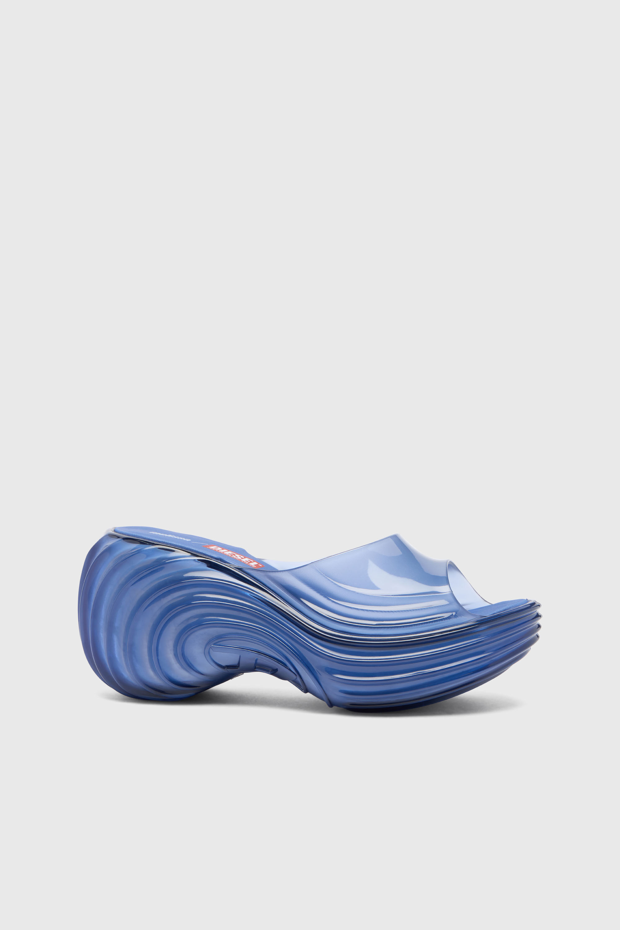 Diesel - MELISSA QUANTUM PLATFORM, Woman's Platform mule in Melflex&reg; in Blue - 6