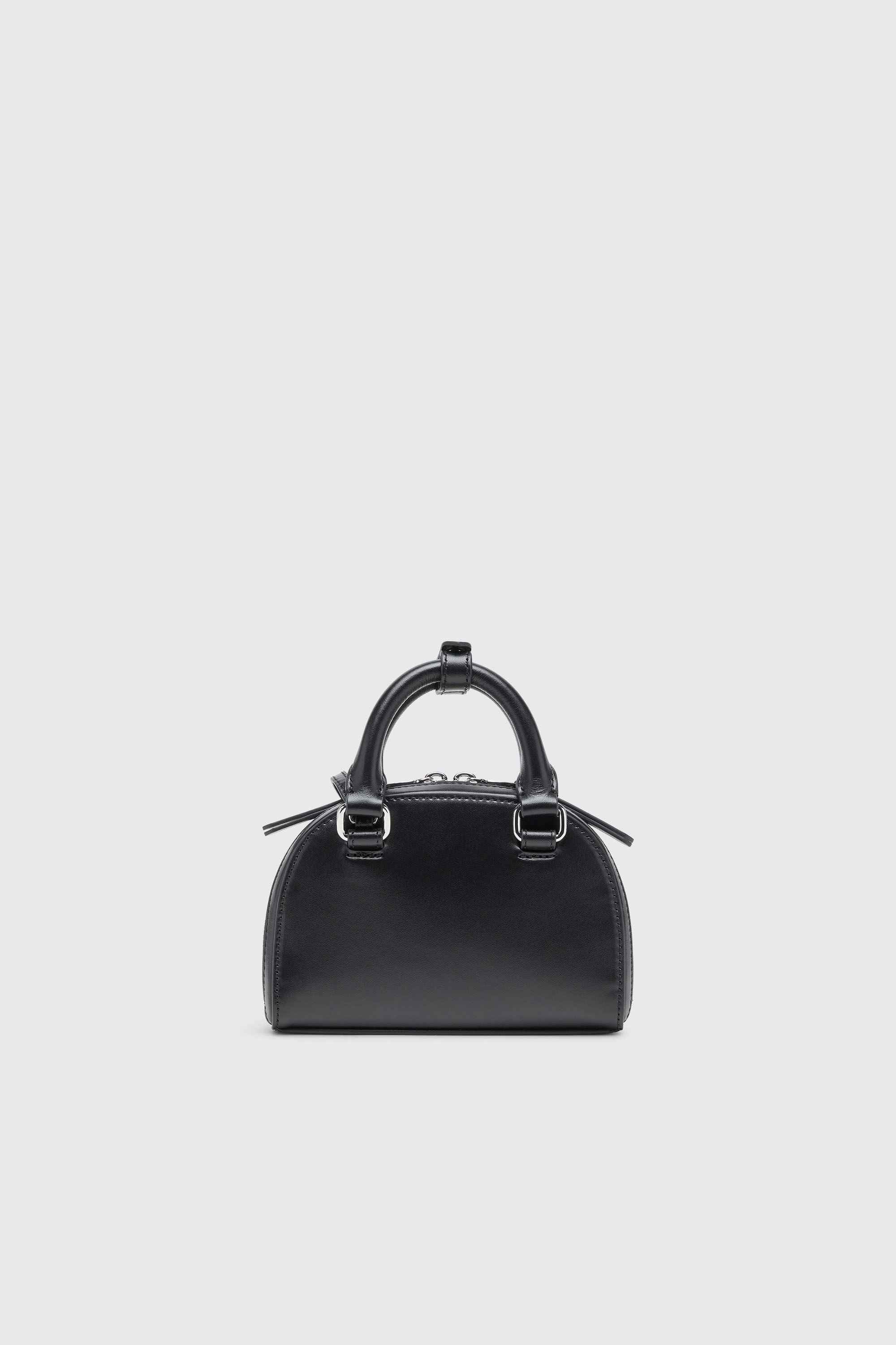 Diesel - 1DR DOME CROSSBODY XS, Woman's 1DR Dome-Slim bowling bag in nappa leather in Black - 3
