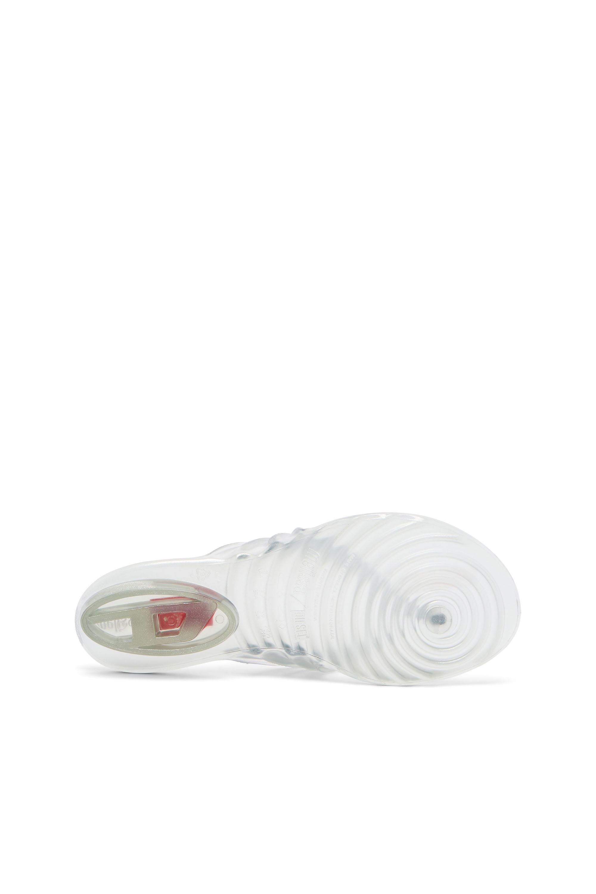 Diesel - MELISSA QUANTUM THONG, Woman's Sculptural flip-flops in Melflex&reg; in Silver - 5