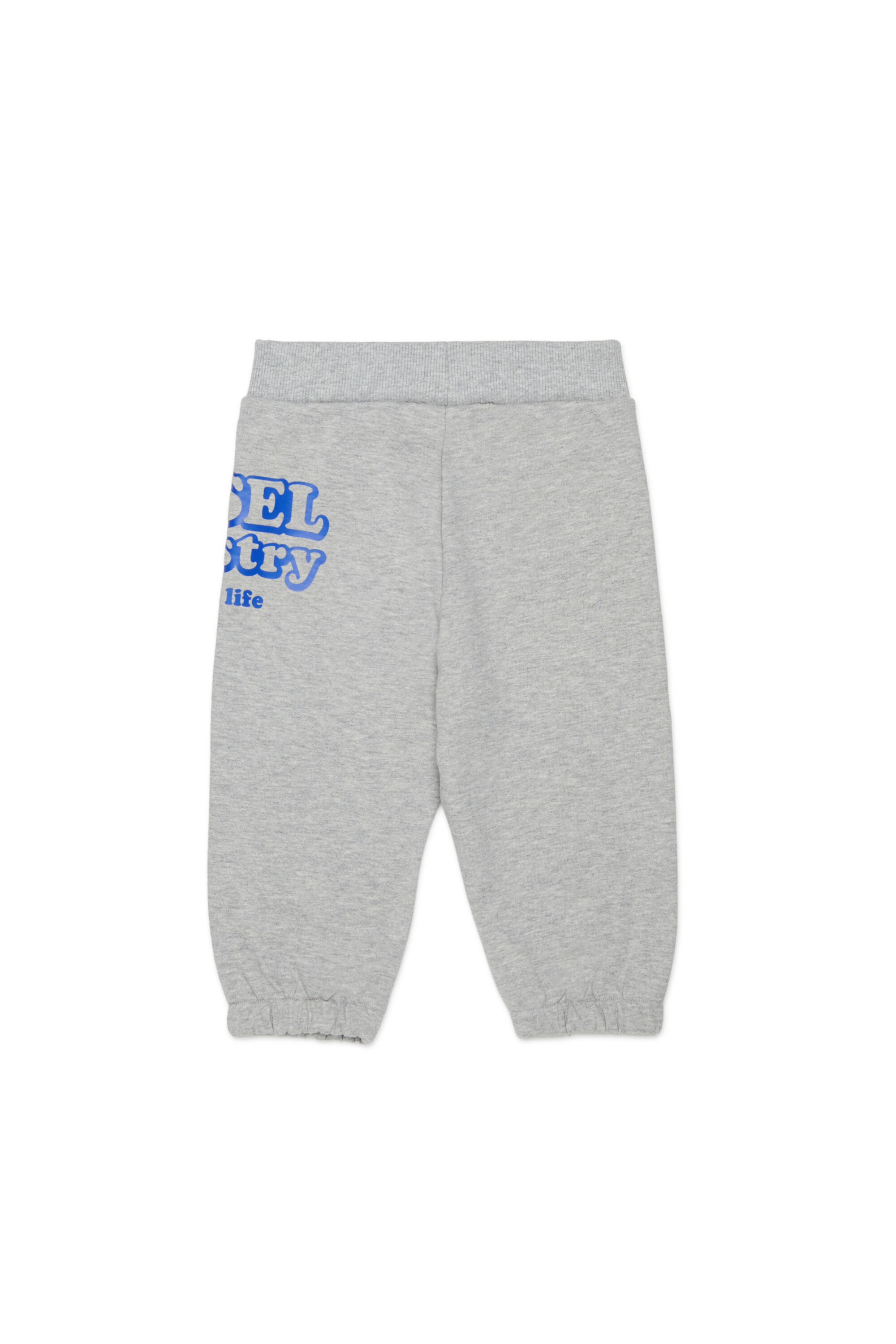 Diesel - PLODIMIB, Man's Cotton sweatpants with Diesel Industry print in Grey - 2