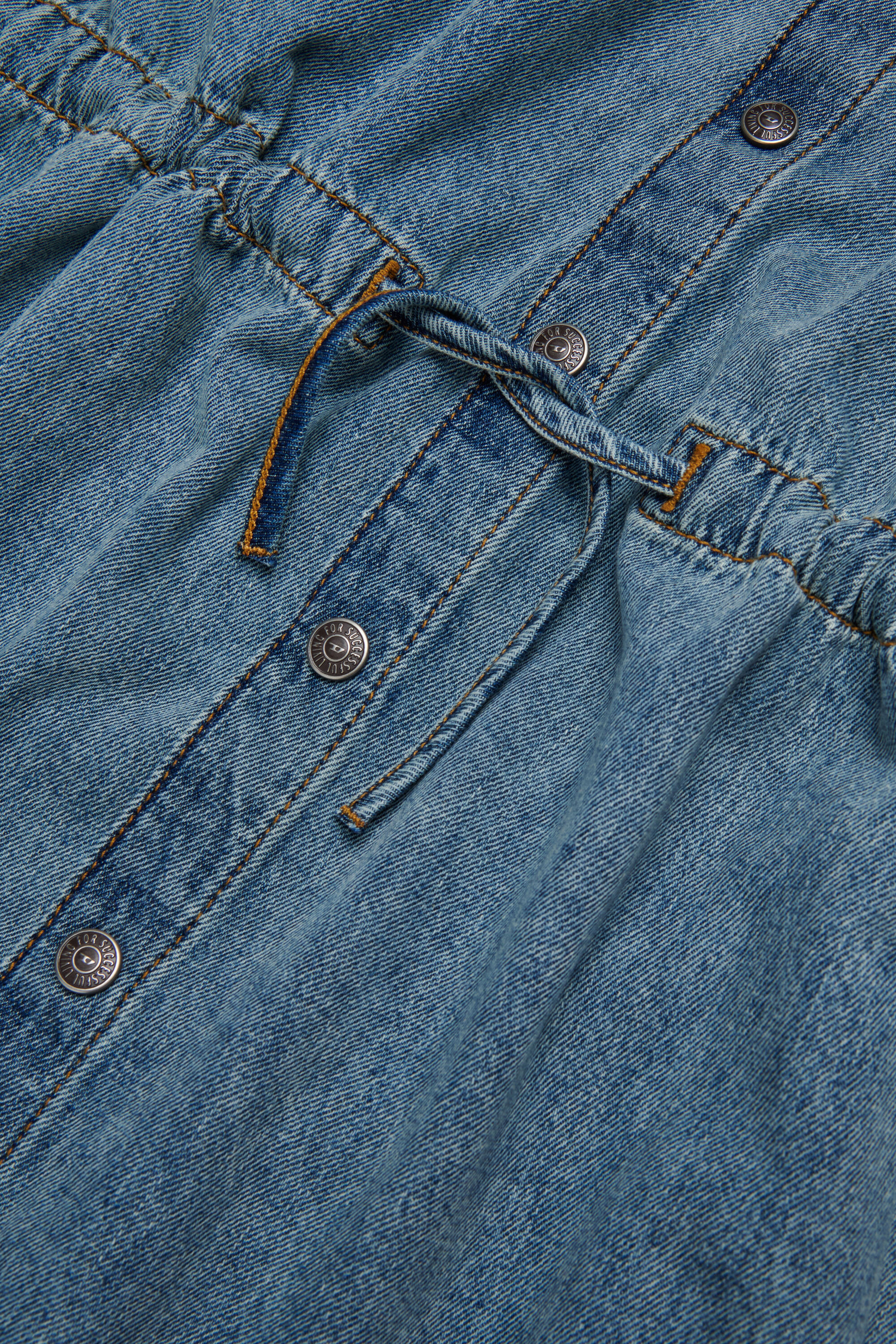 Diesel - DREAMY, Woman's Denim dress with drawstring in Light Blue - 4