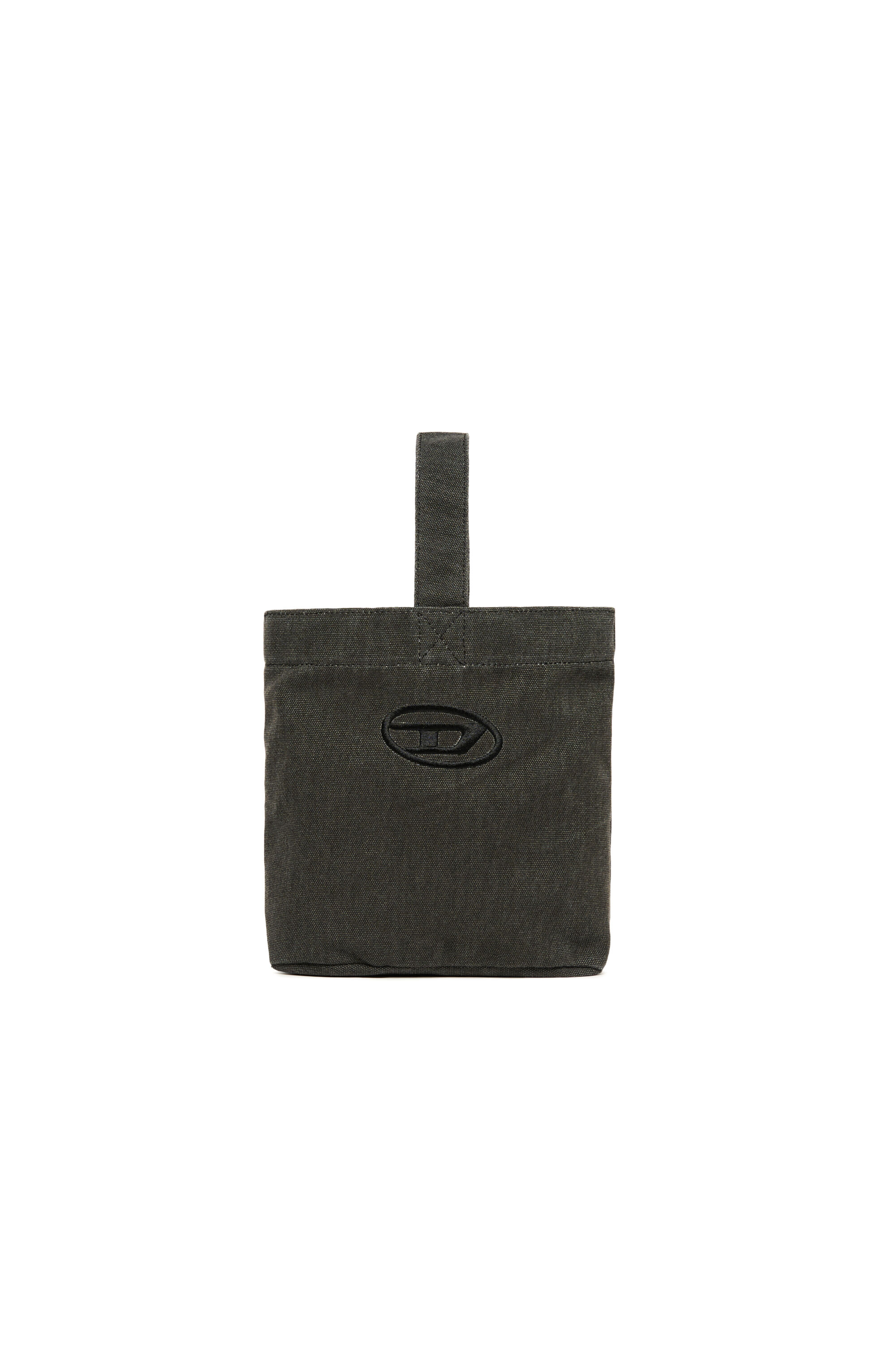 Diesel - WMATTIS, Woman's Canvas bucket bag with Oval D embroidery in Black - 1