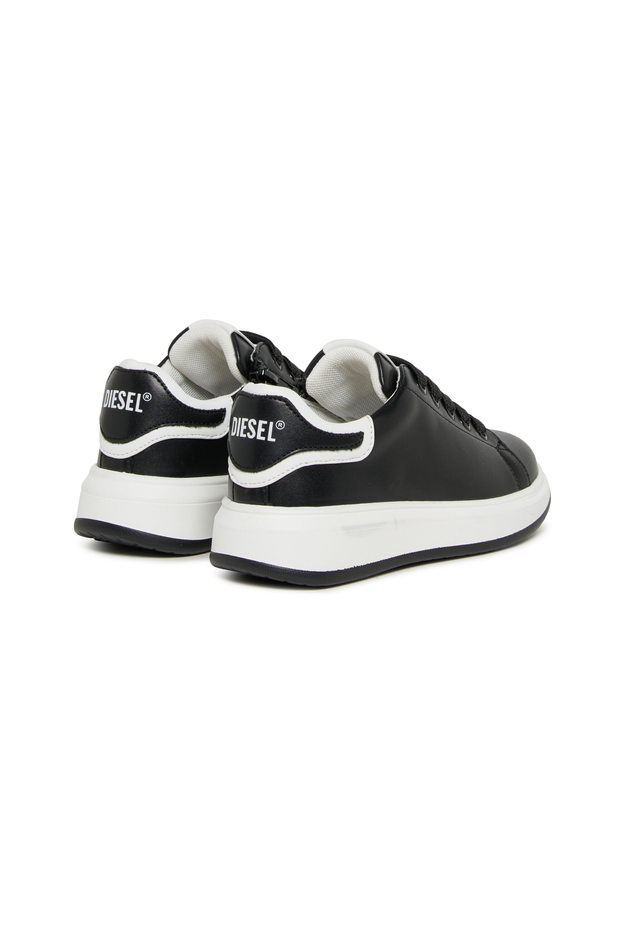 Diesel - S-MEQUIPLA, Unisex's S-MEQUIPLA-Sneakers with contrast trims in Black - 3