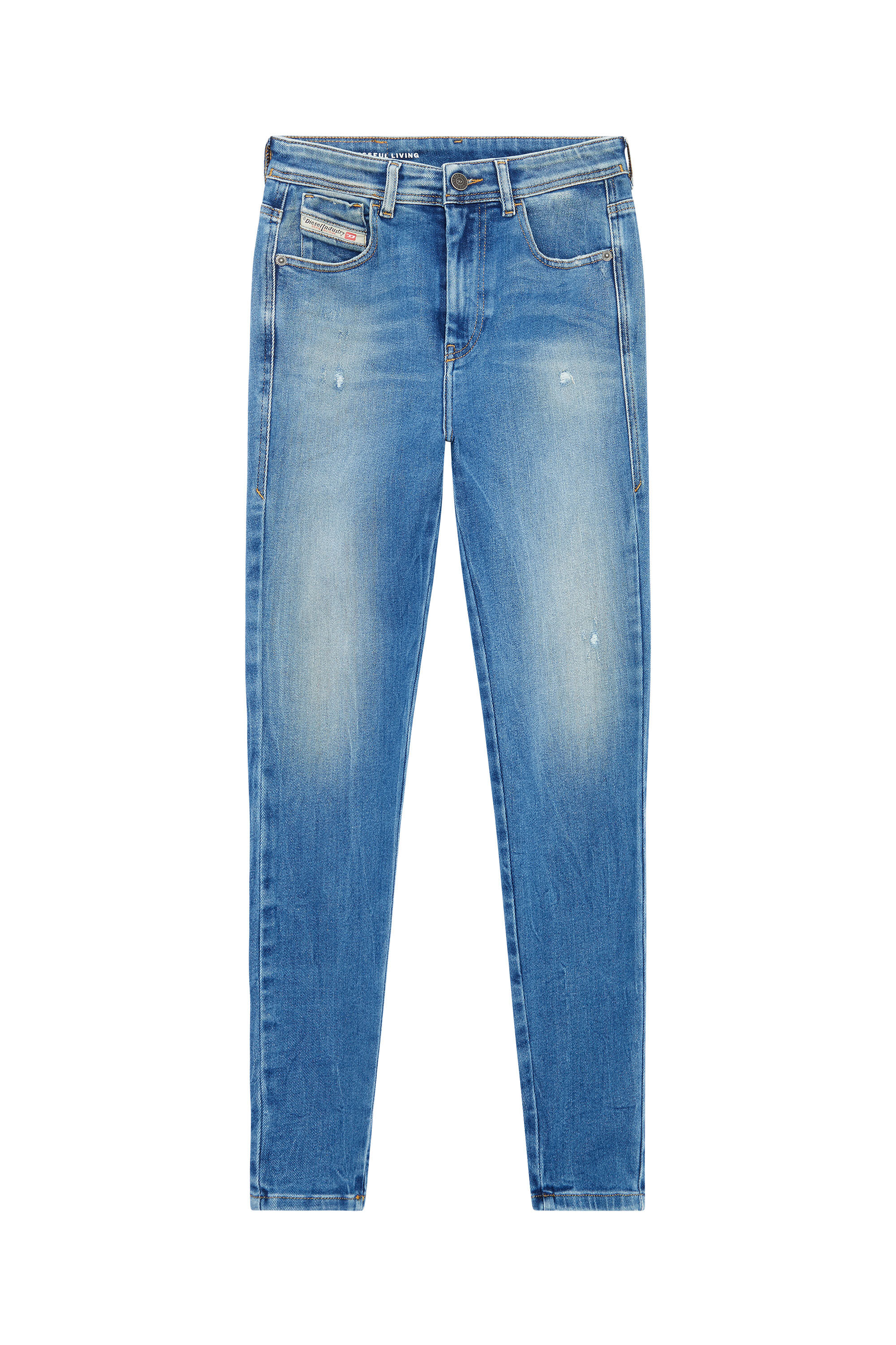 Diesel - Super skinny Jeans 1984 Slandy-High 09E91, Light Blue - Image 2