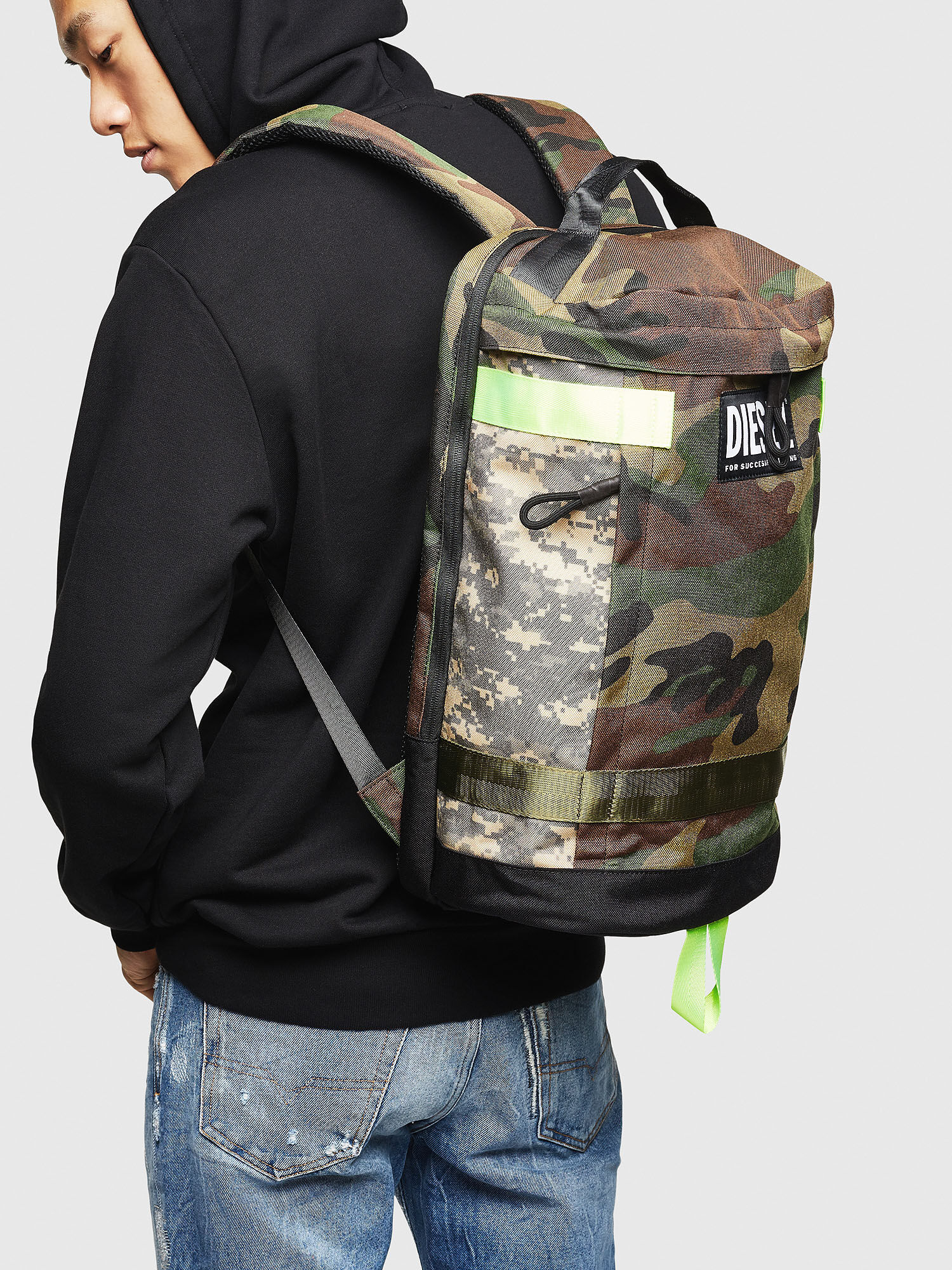 diesel camo backpack