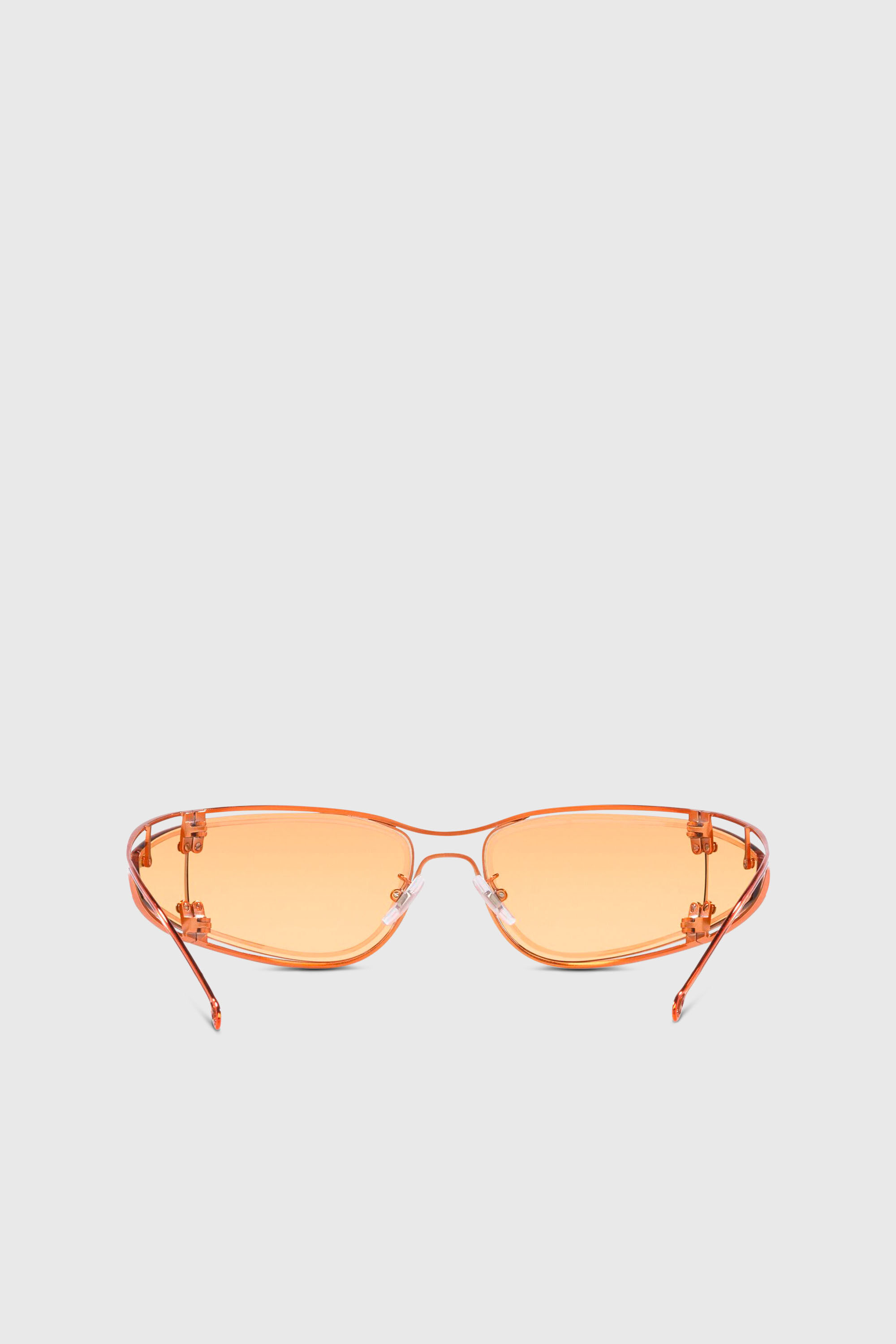 Diesel - 0DL1001, Unisex's Wraparound shape sunglasses in Orange - 5