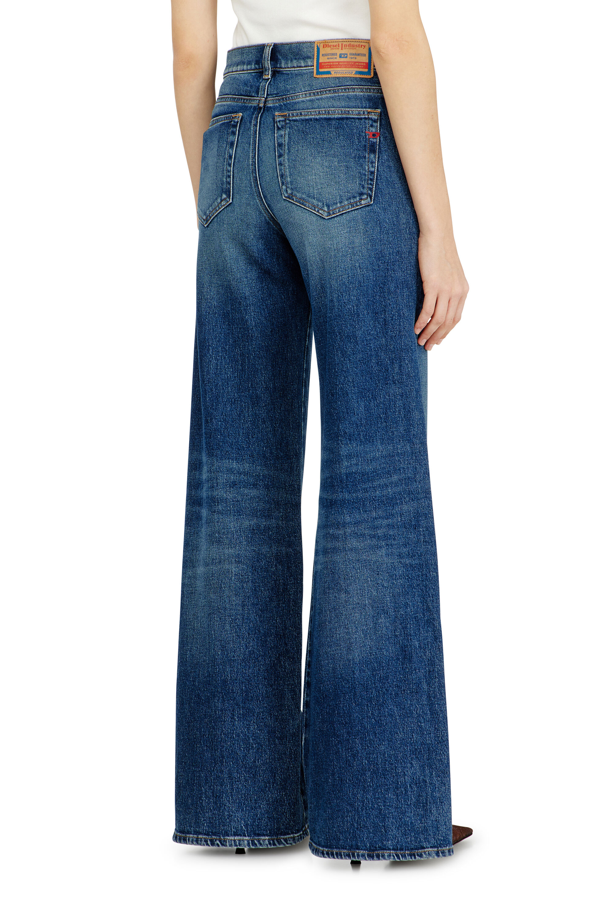 Women's Flare Jeans | Regular Waist 1978 D-Akemi | Medium blue
