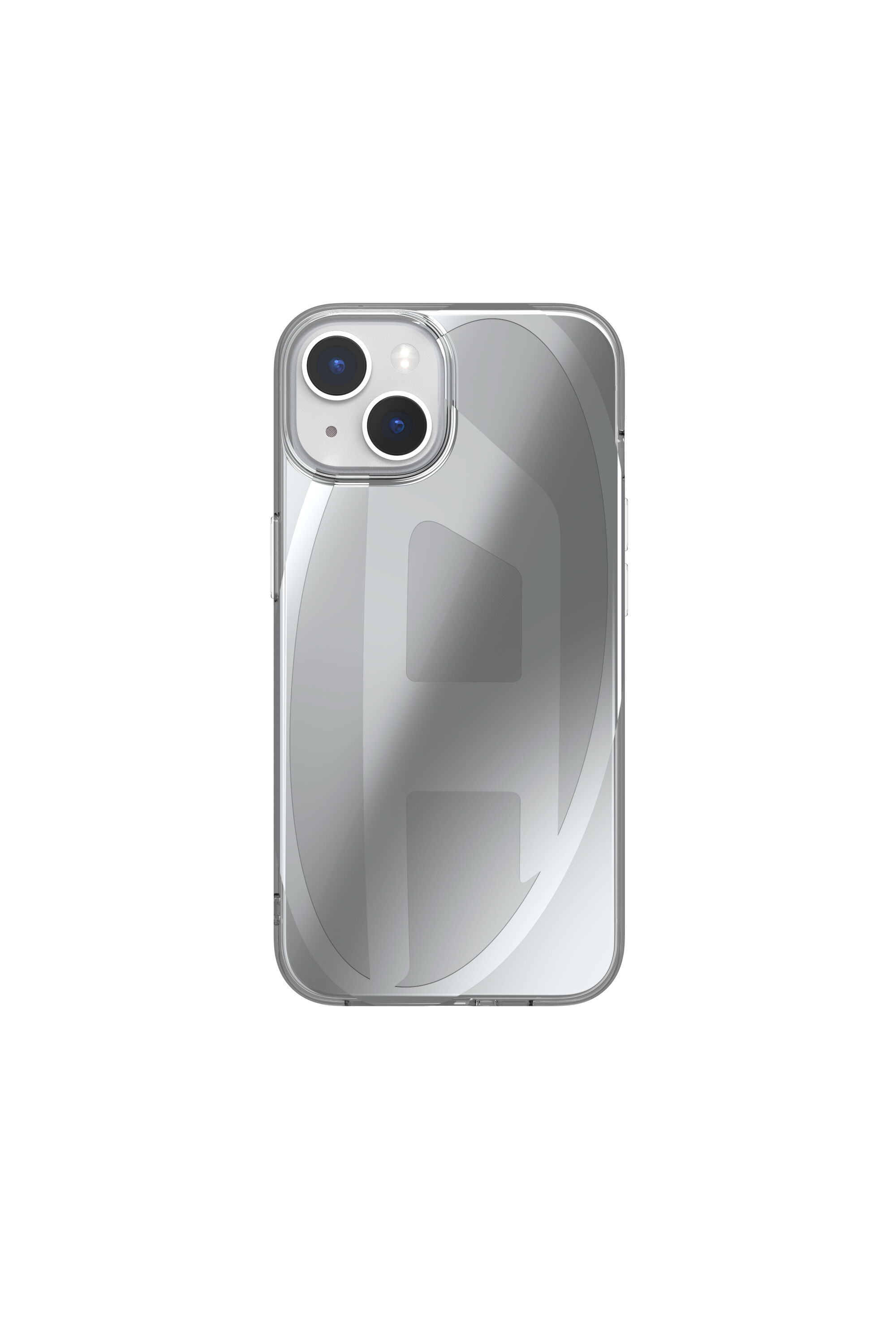 Diesel - 54094 MOULDED CASE, Unisex's Oval D case iPhone 13/iPhone 14 in Silver - 2