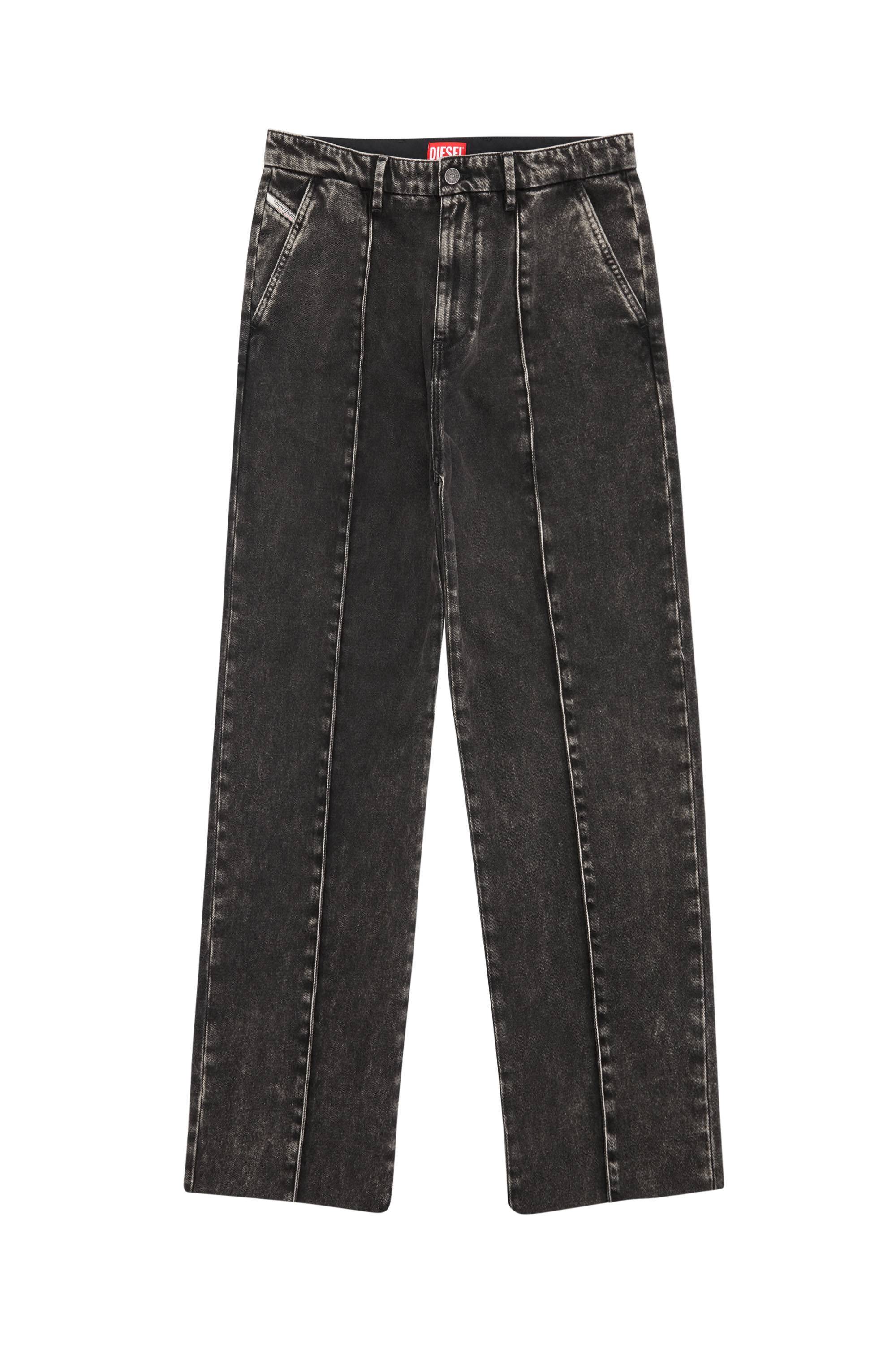 Diesel - D-Chino-Work 09B87 Straight Jeans, Black/Dark grey - Image 2