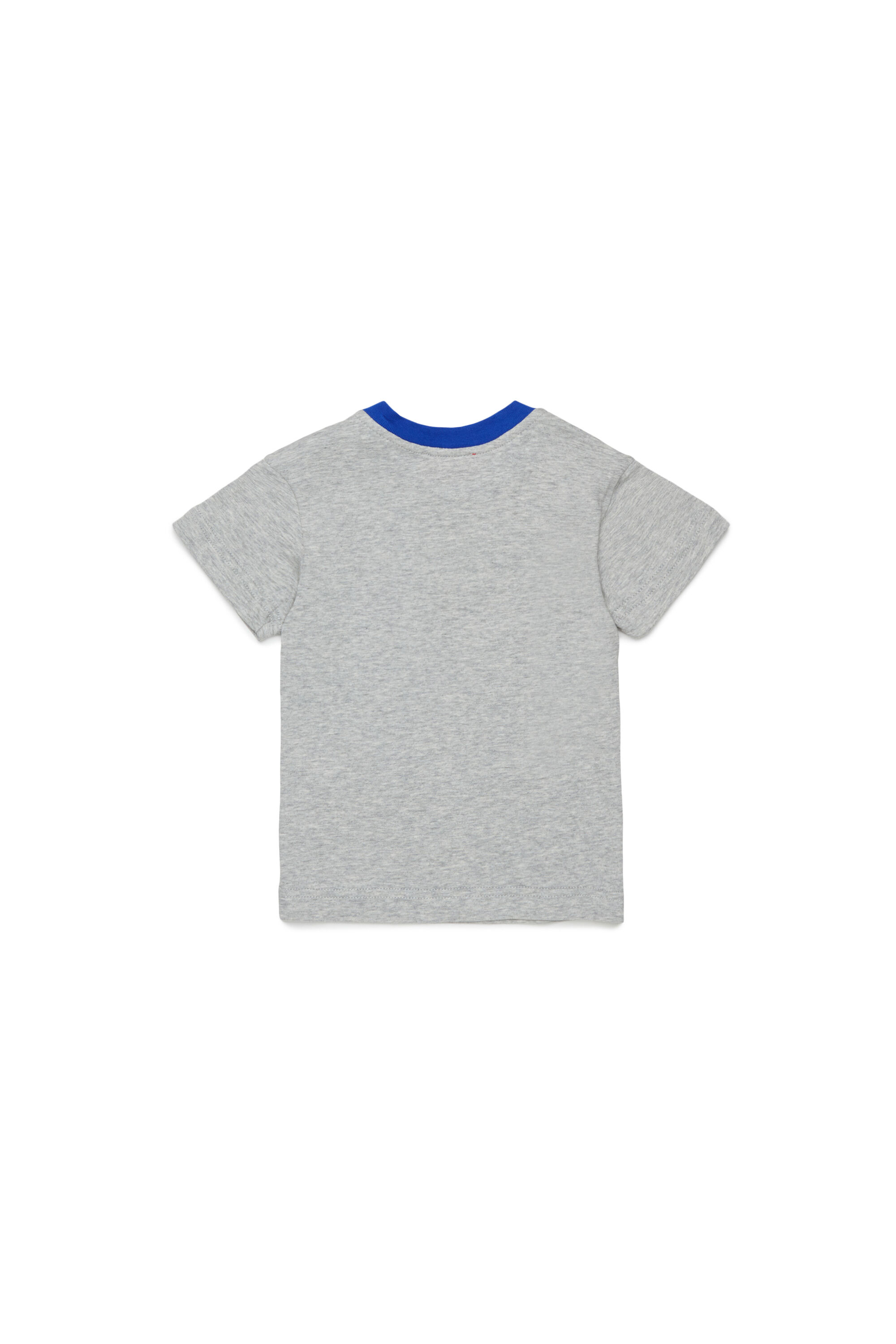 Diesel - TURSIB, Man's Cotton T-shirt with retro logo print in Grey - 2
