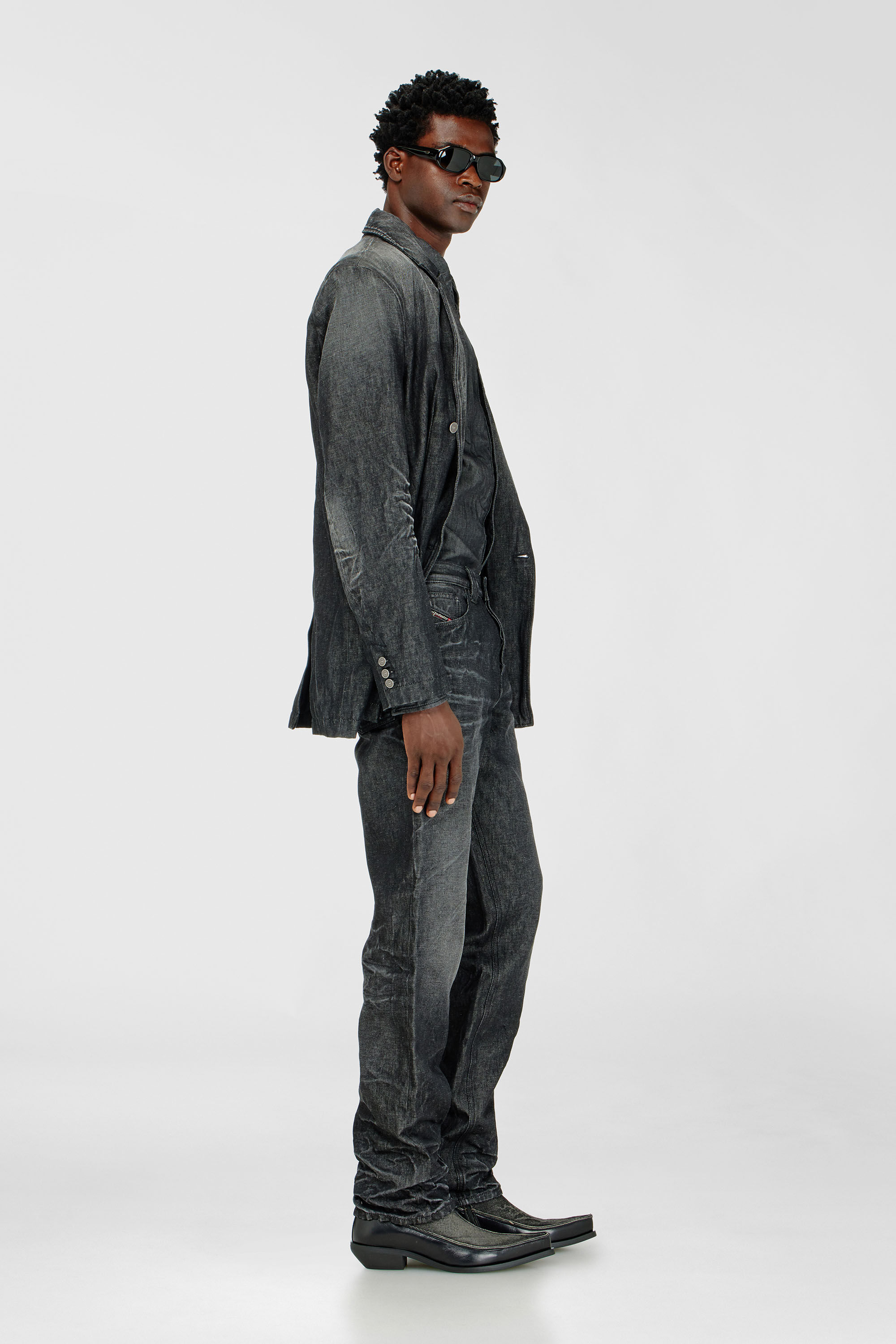 Diesel - Man's Regular Jeans 1991 D-Voeed 09R39, Black/Dark grey - 2