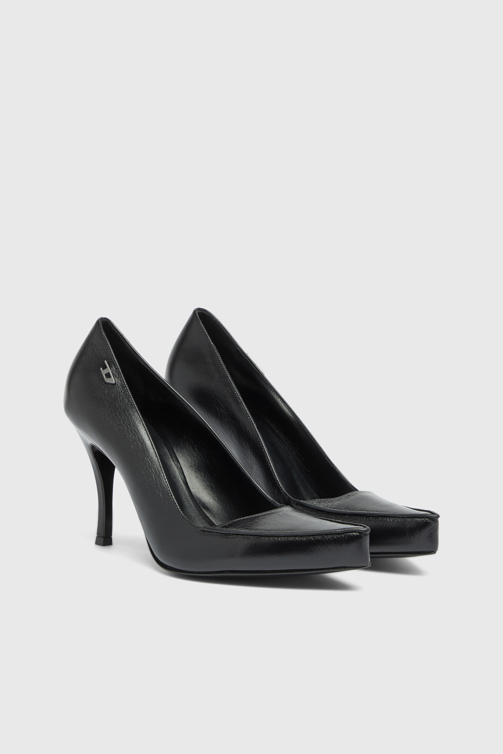 Diesel - D-LUCETTE-90-PUMP D, Woman's D-Lucette-Pumps in leather in Black - 2