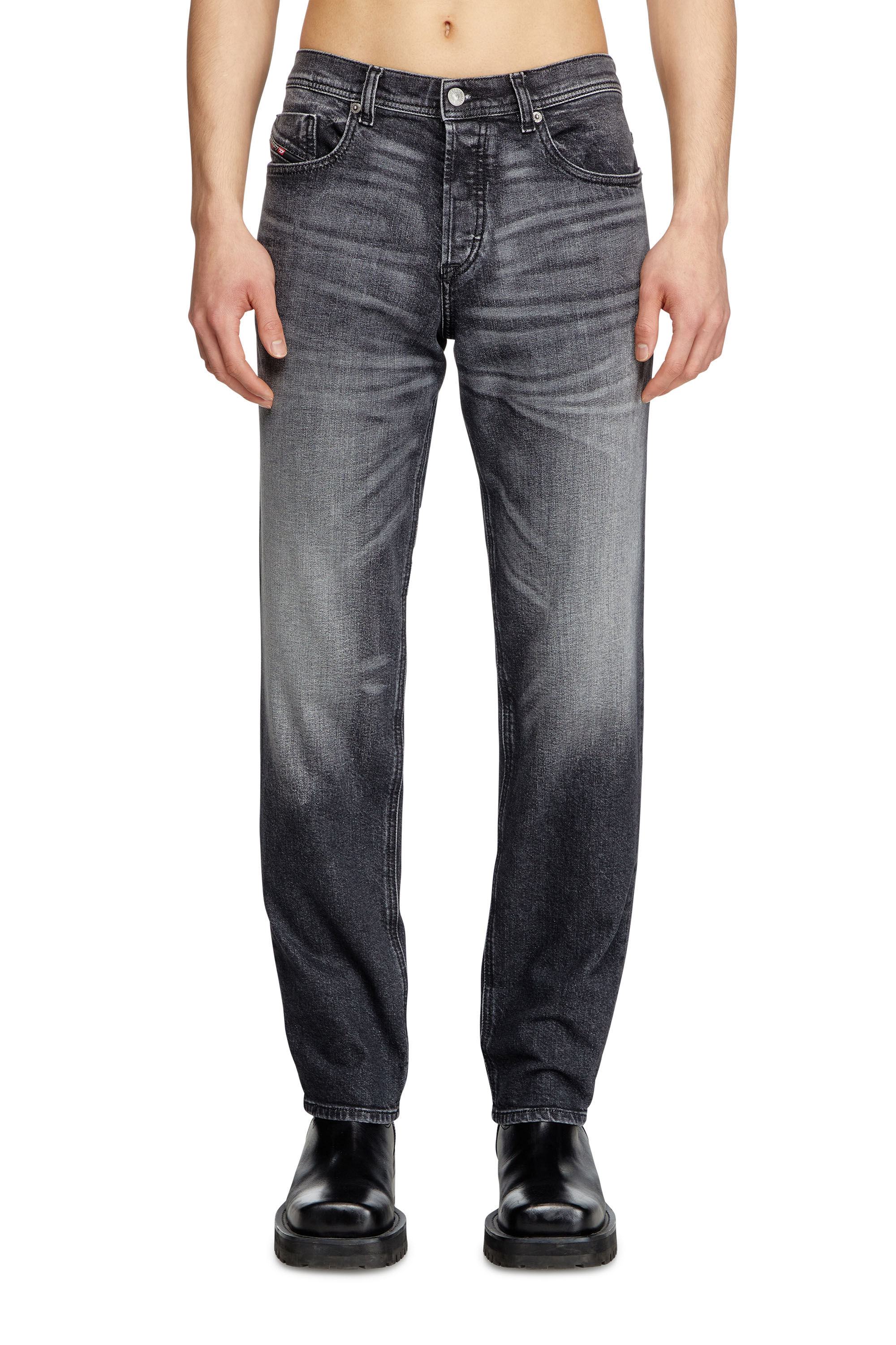 Diesel - Man's Regular Jeans 2023 D-Finitive 09L52, Black/Dark grey - 3