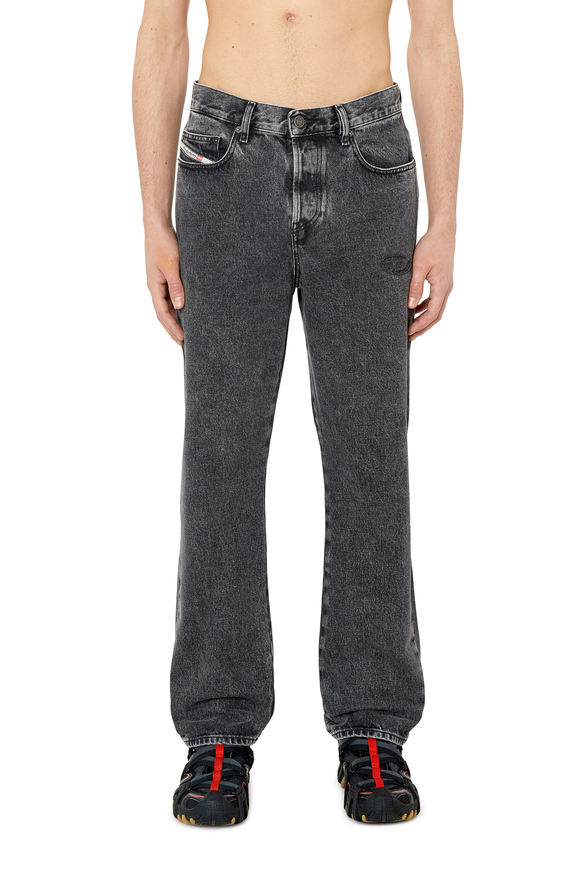 Diesel - 2020 D-Viker 007N4 Straight Jeans, Black/Dark grey - Image 3