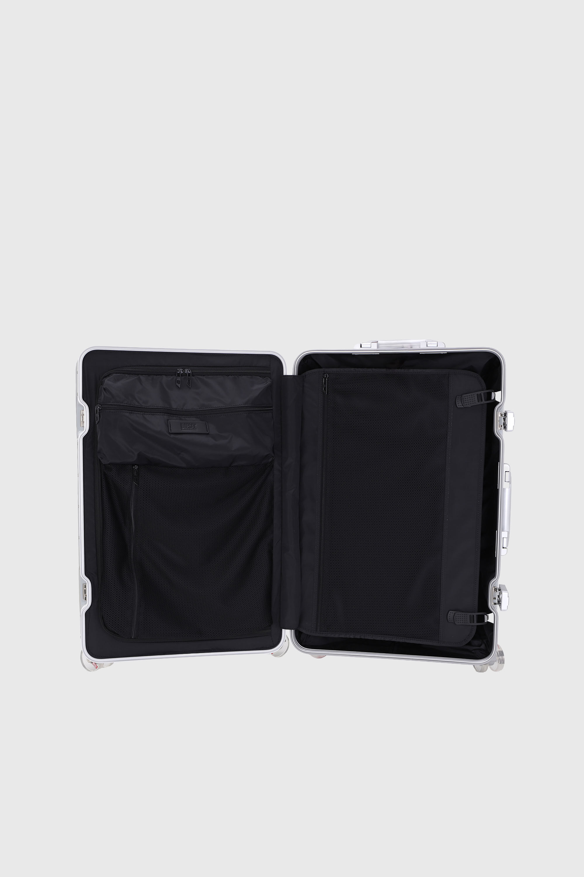 Diesel - DIESEL ALUMINUM TROLLEY- DSL002, Unisex's Aluminum suitcase size M in Silver - 3