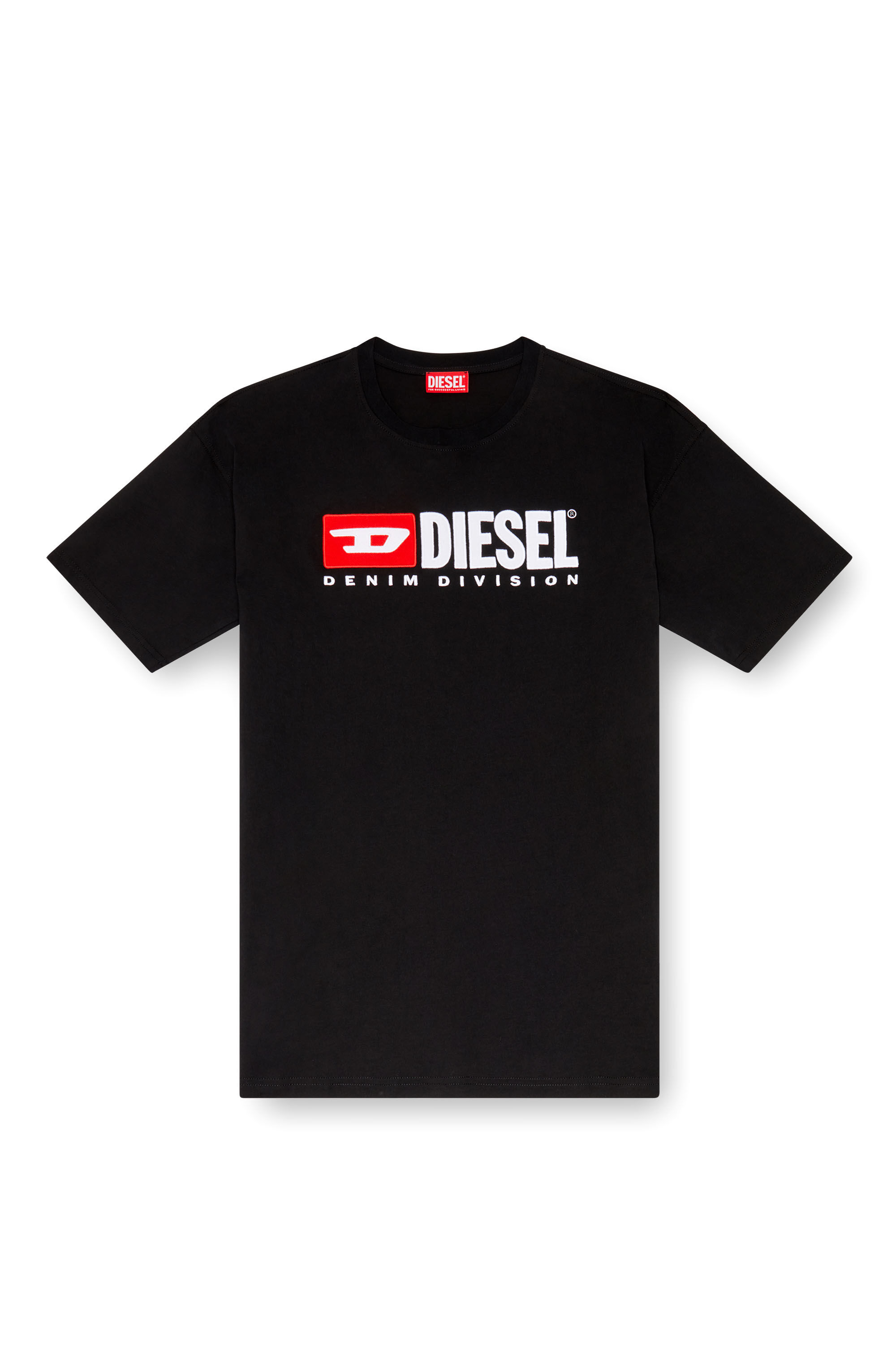 Men's T-shirt with Diesel patch logo | Black | Diesel