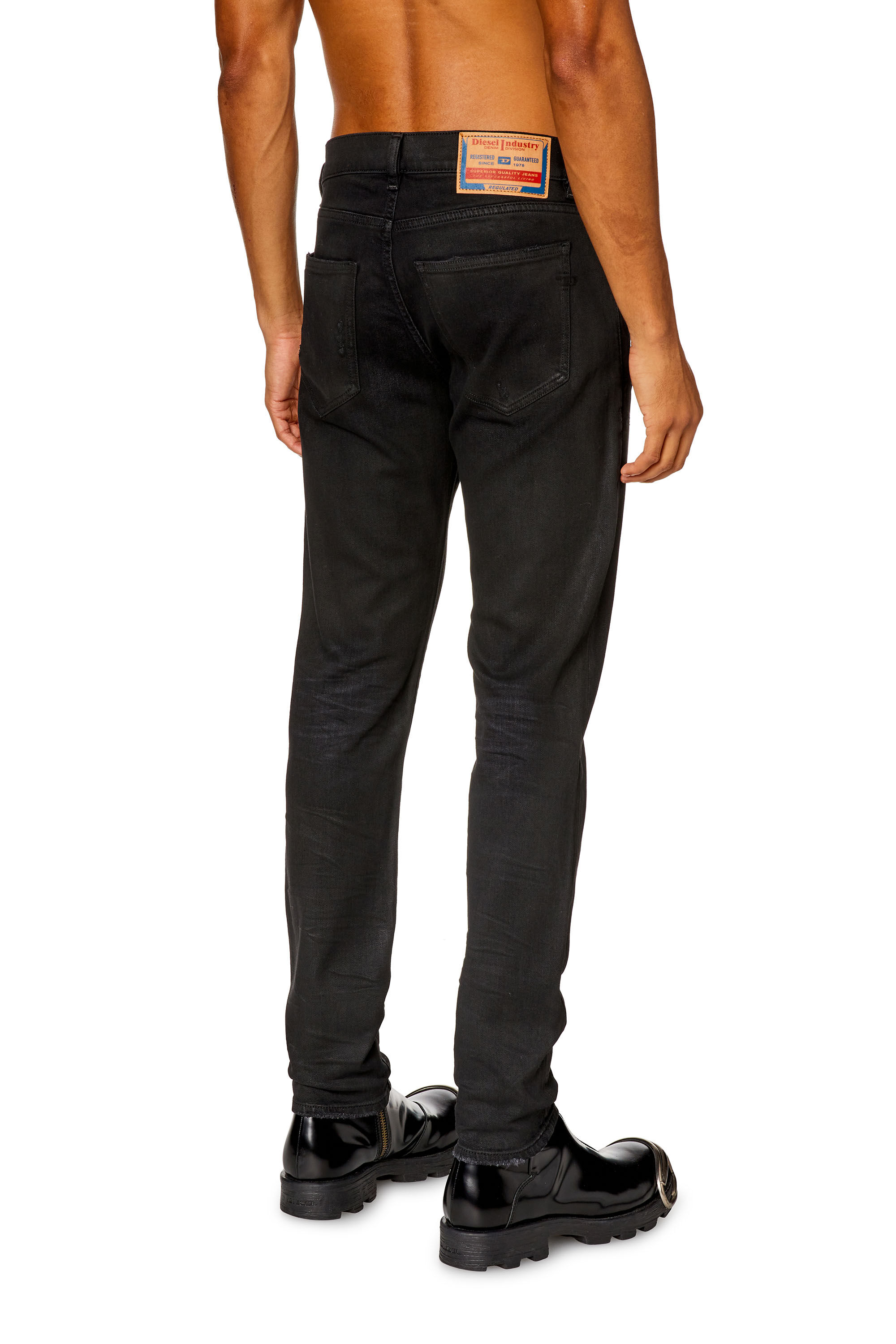 Diesel - Slim Jeans 2019 D-Strukt 09I19, Black/Dark grey - Image 4