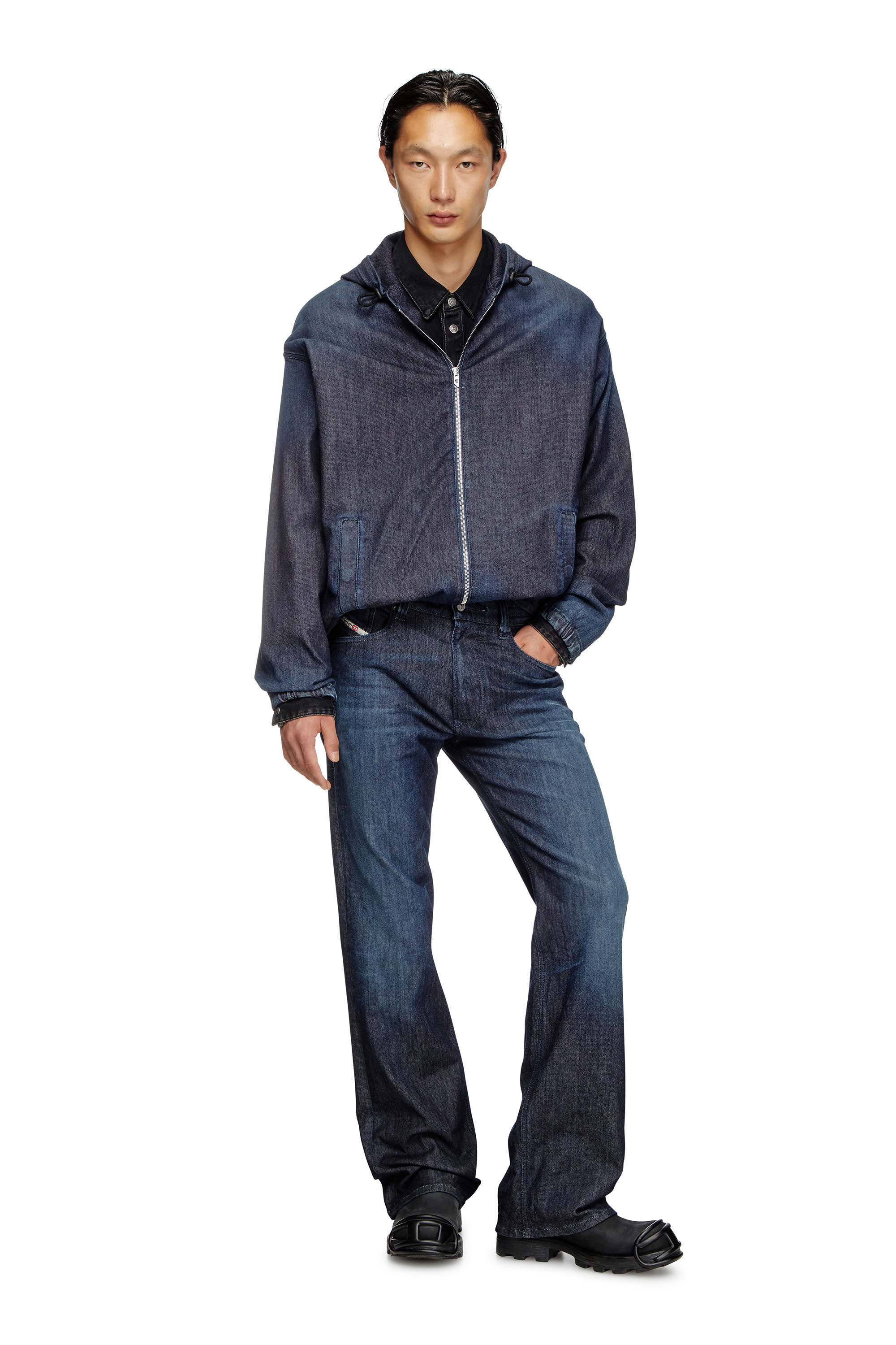 Men's Hooded JoggJeans jacket | Blue | Diesel LT