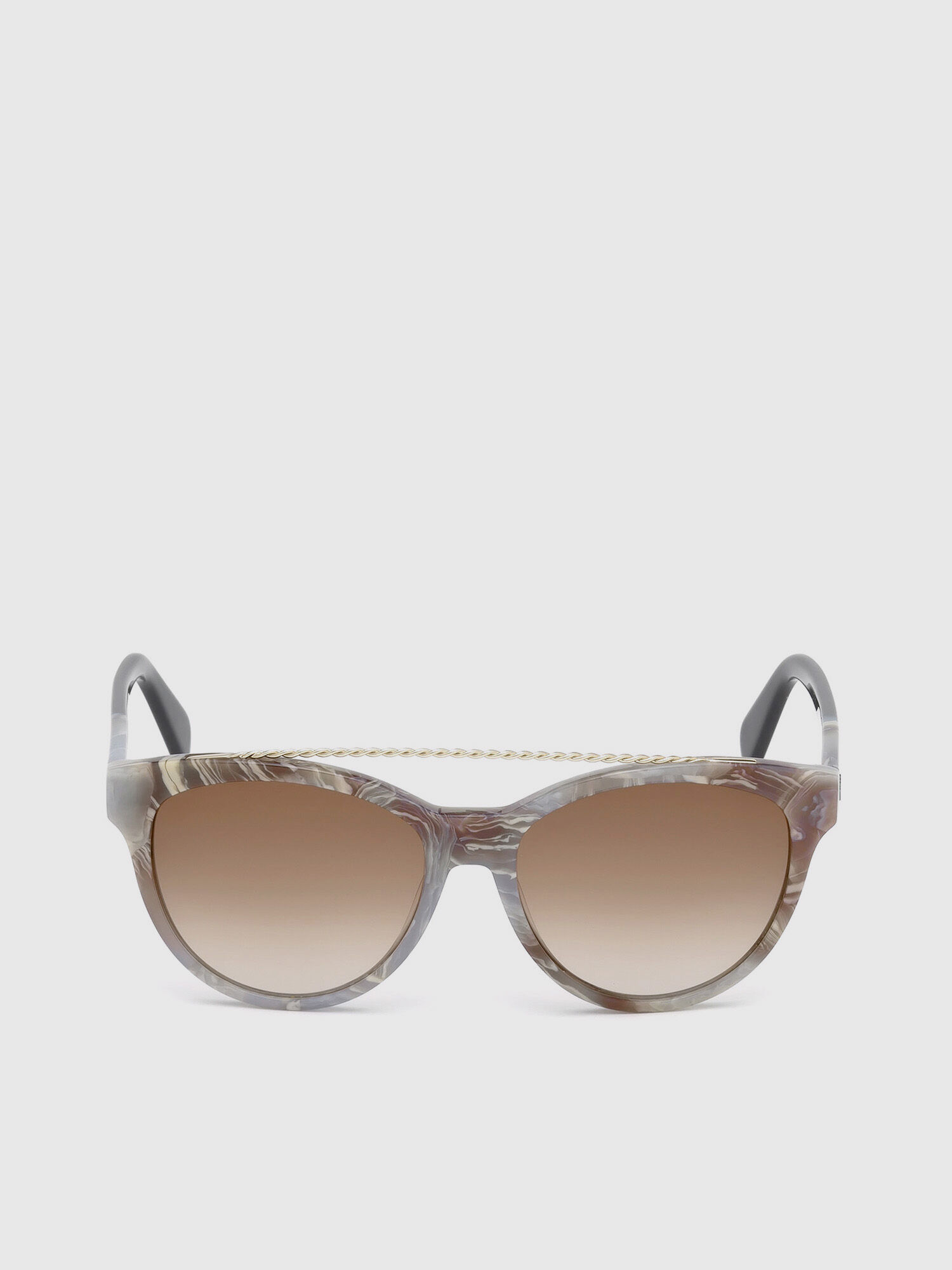 Diesel - DM0189, Unisex's Eyewear with fine metal torchon insert in Grey - 1