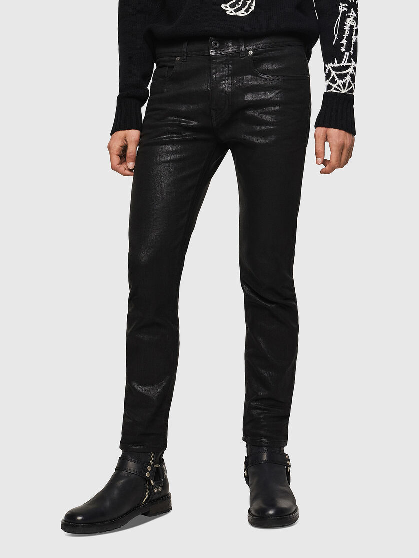 TYPE2814 Men Coated jeans with shiny finish Diesel Black Gold