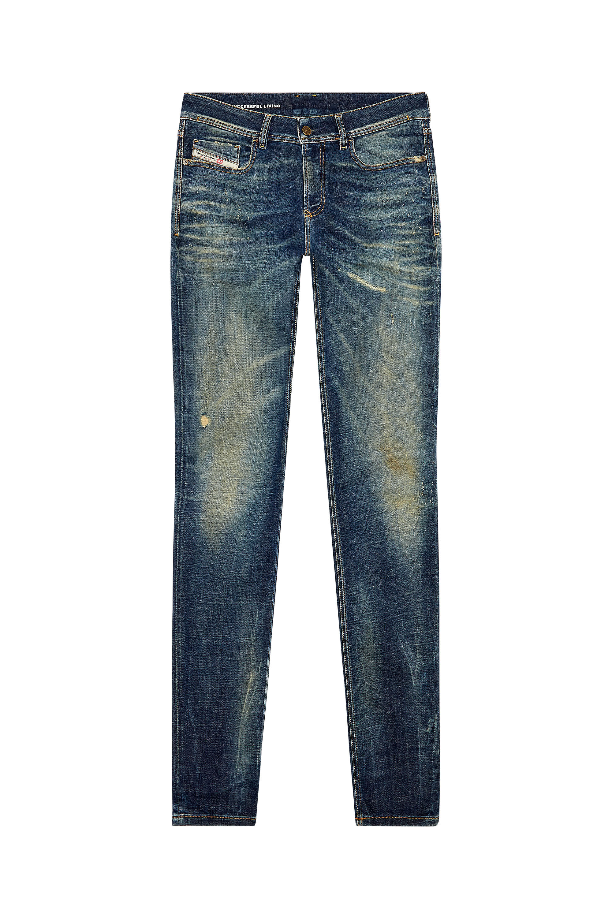 Diesel - Skinny Jeans 1979 Sleenker 09H77, Dark Blue - Image 2